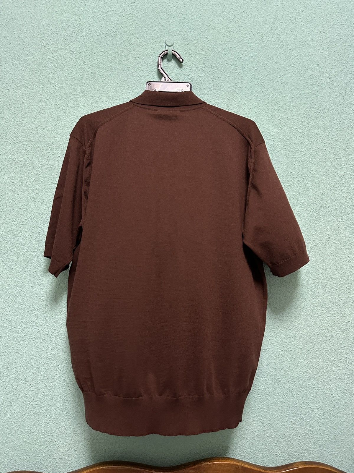 Auralee SUPER HIGH GAUGE COTTON KNIT POLO Size US S / EU 44-46 / 1 - 2 Thumbnail