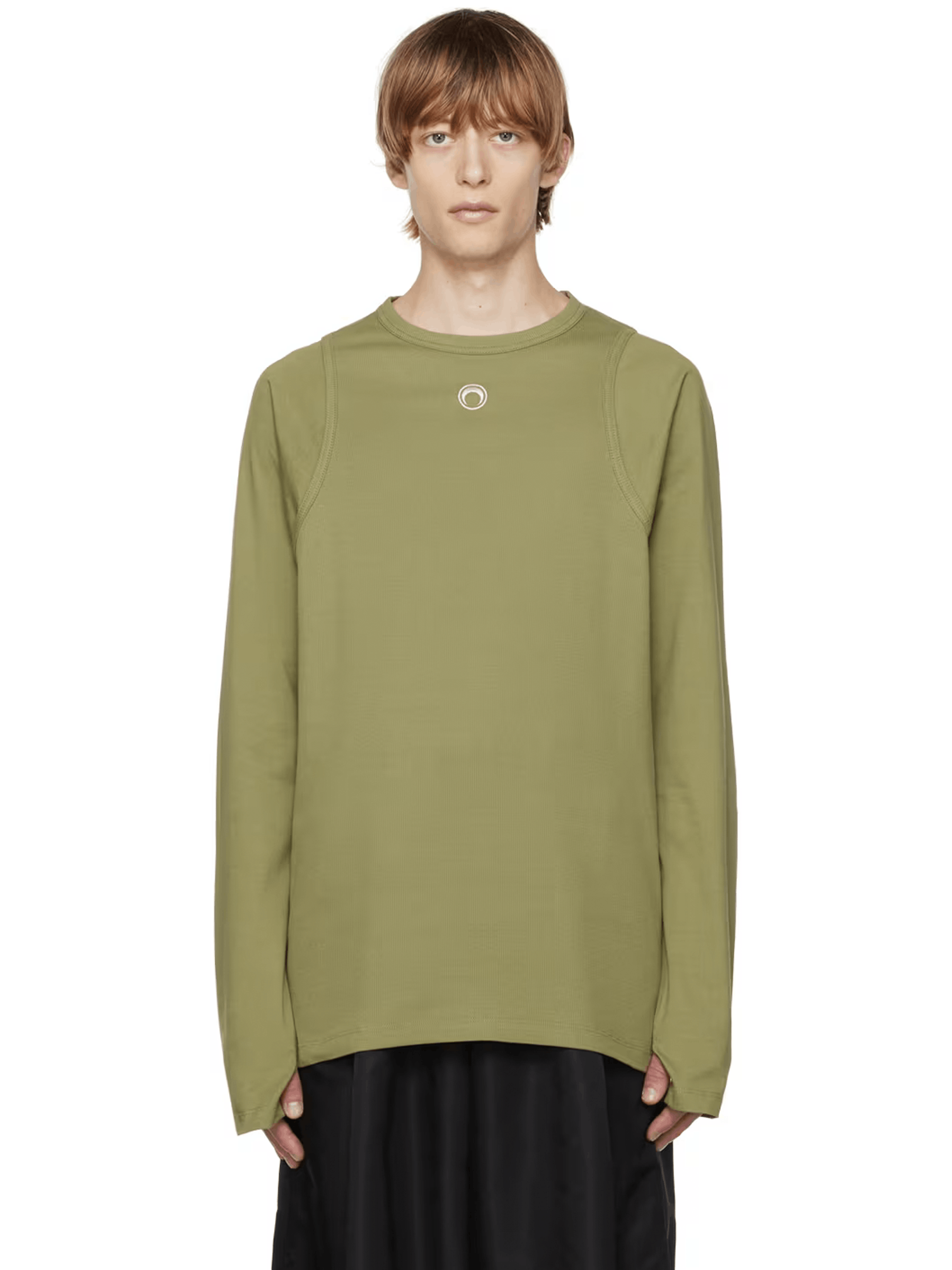 Marine Serre Rib Long Sleeve T-Shirt Size US M / EU 48-50 / 2 - 1 Thumbnail