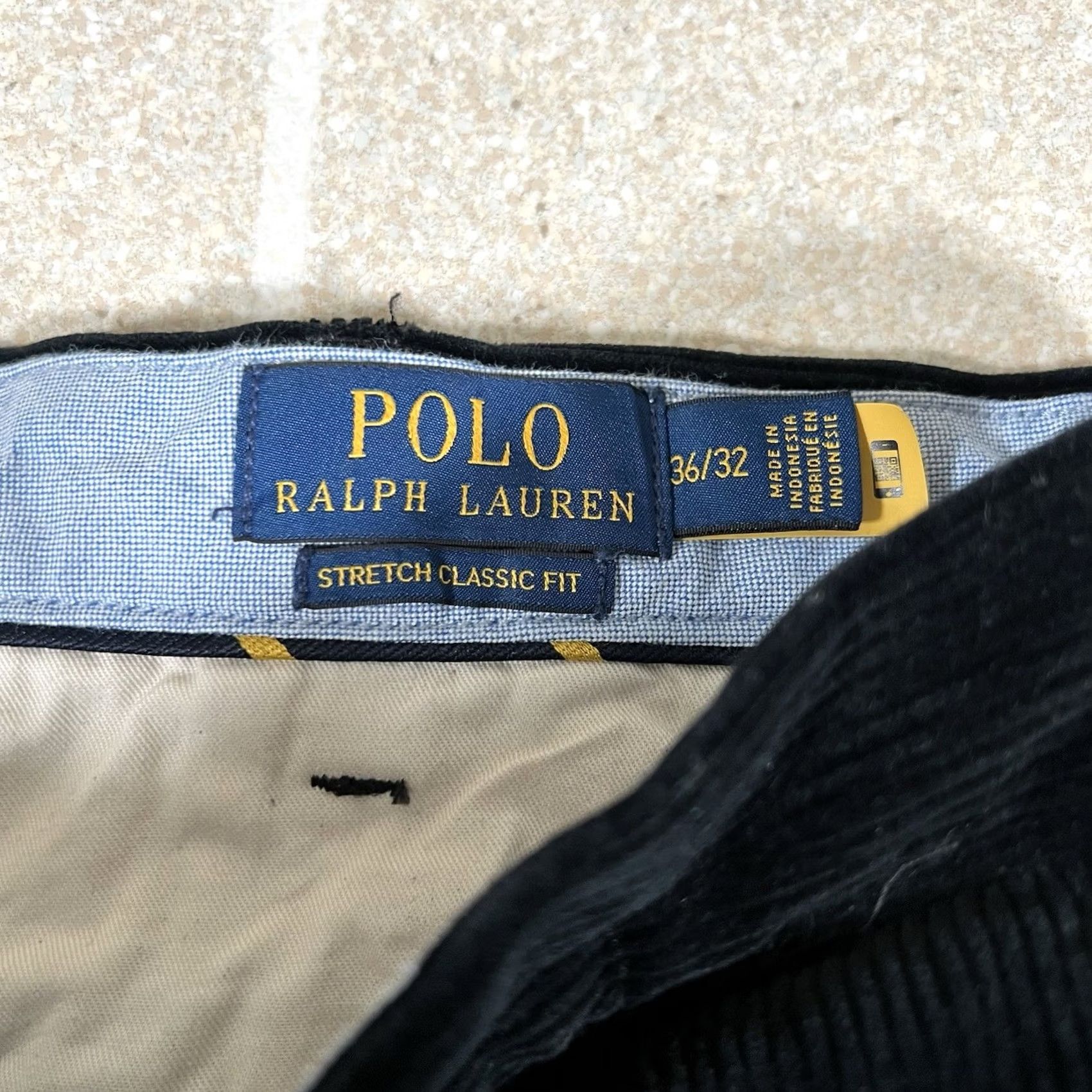 Polo Ralph Lauren VINTAGE Polo Ralph Lauren Corduroy Pants Men’s 34x32 Black Cords Trousers Preppy Size US S / EU 44-46 / 1 - 3 Thumbnail