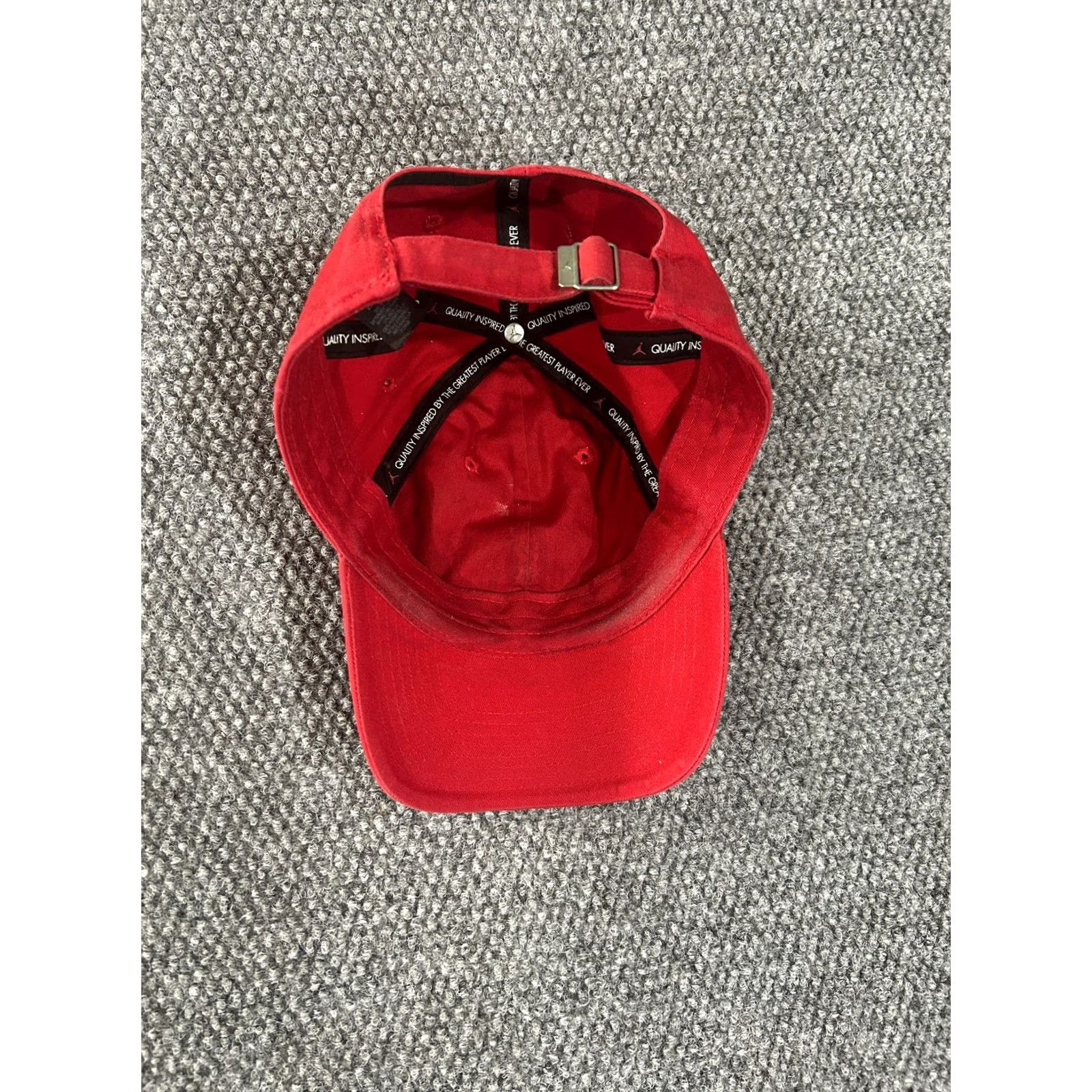 Jordan Brand Jordan Baseball Cap Mens One Size Red Jumpman Logo Adjustable Dad Cap Sports Cotton Canvas Spring Summer Men Womens Boys Girls Size ONE SIZE - 6 Thumbnail