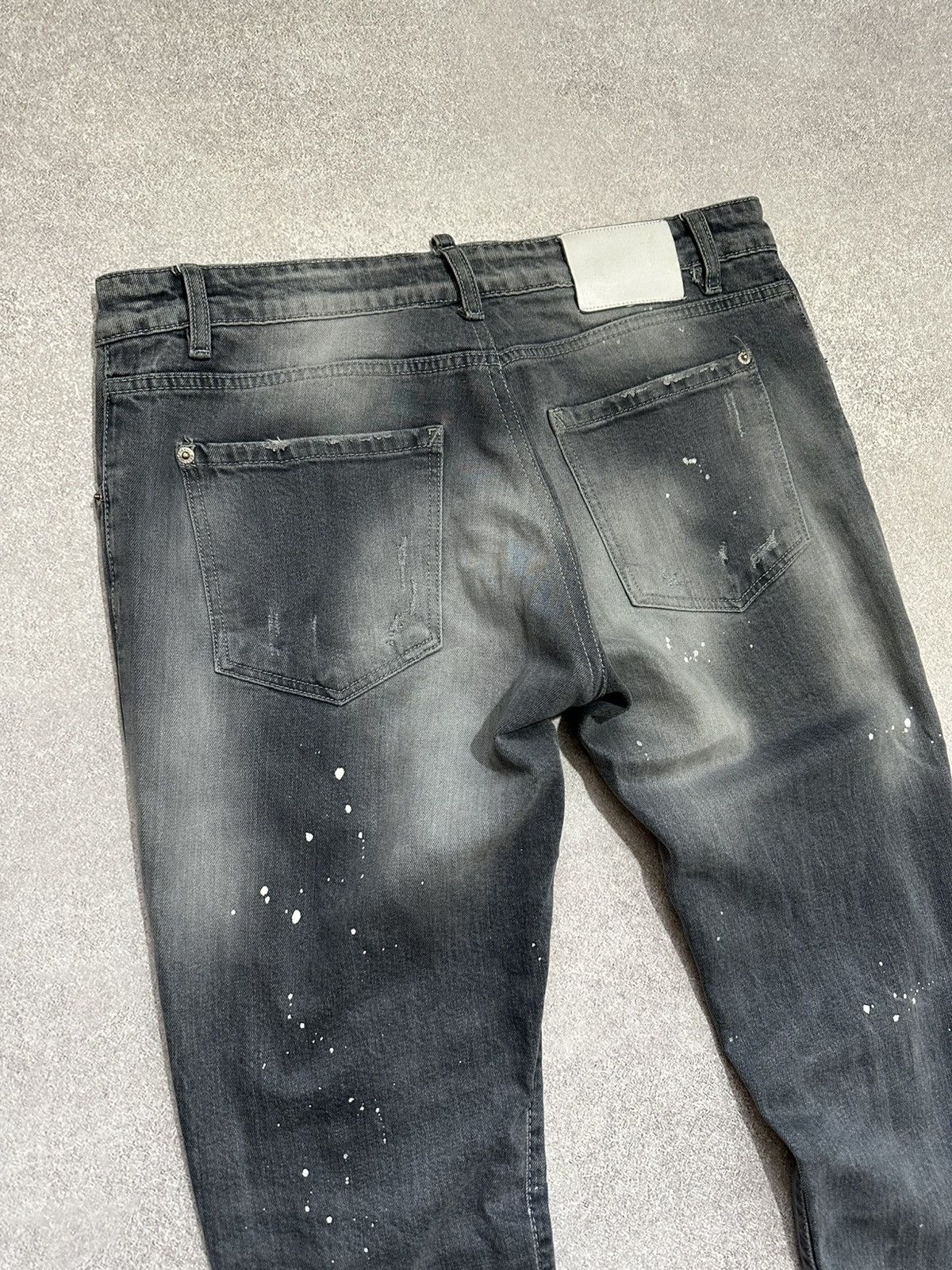 Dsquared2 Dsquared2 Luxury Gray Wash Denim Distressed Style Slim Jeans Size US 30 / EU 46 - 10 Thumbnail