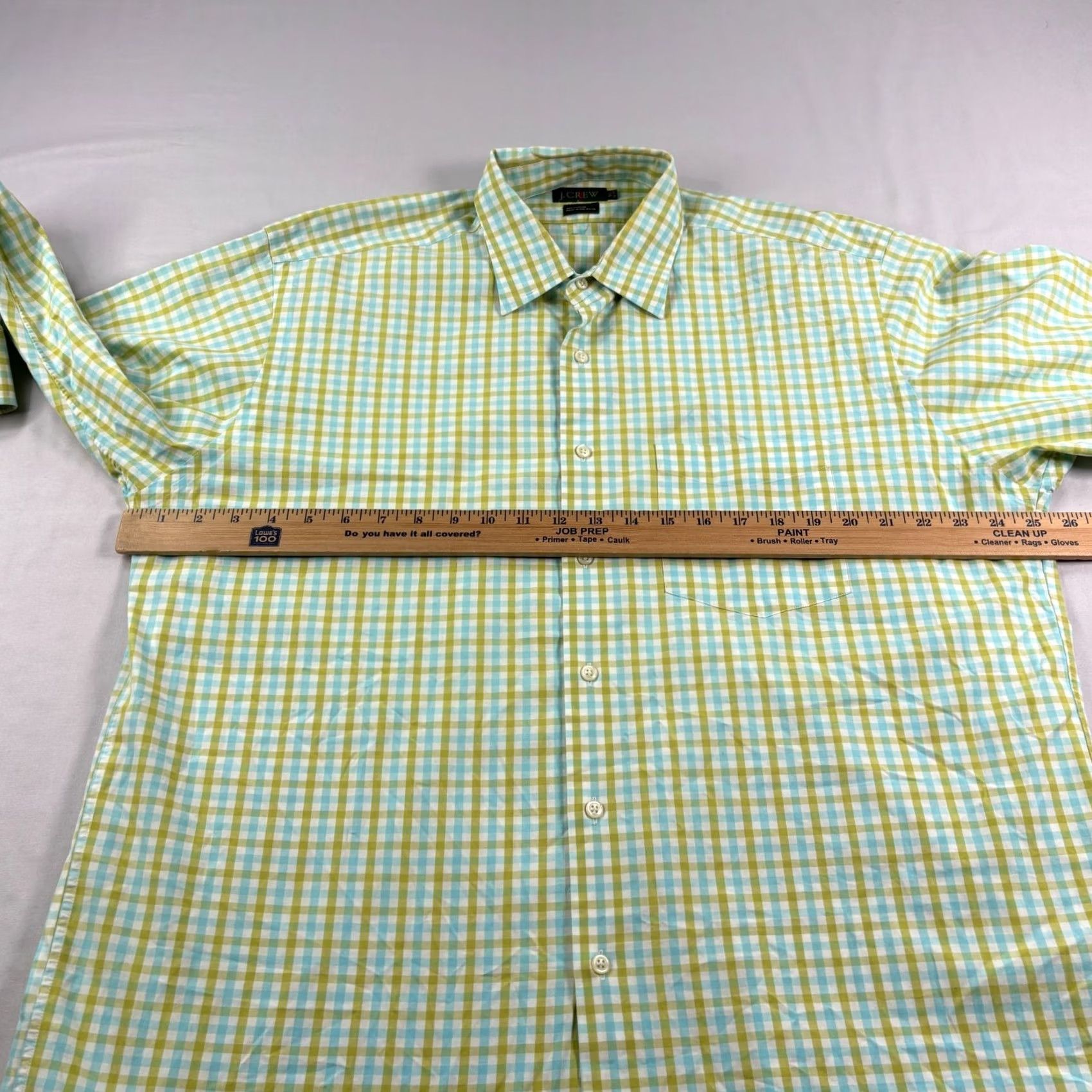 J.Crew VINTAGE J.CREW Oarsman Shirt Mens 16.5 Green Plaid Button Up Long Sleeve 90s Size US XL / EU 56 / 4 - 6 Thumbnail