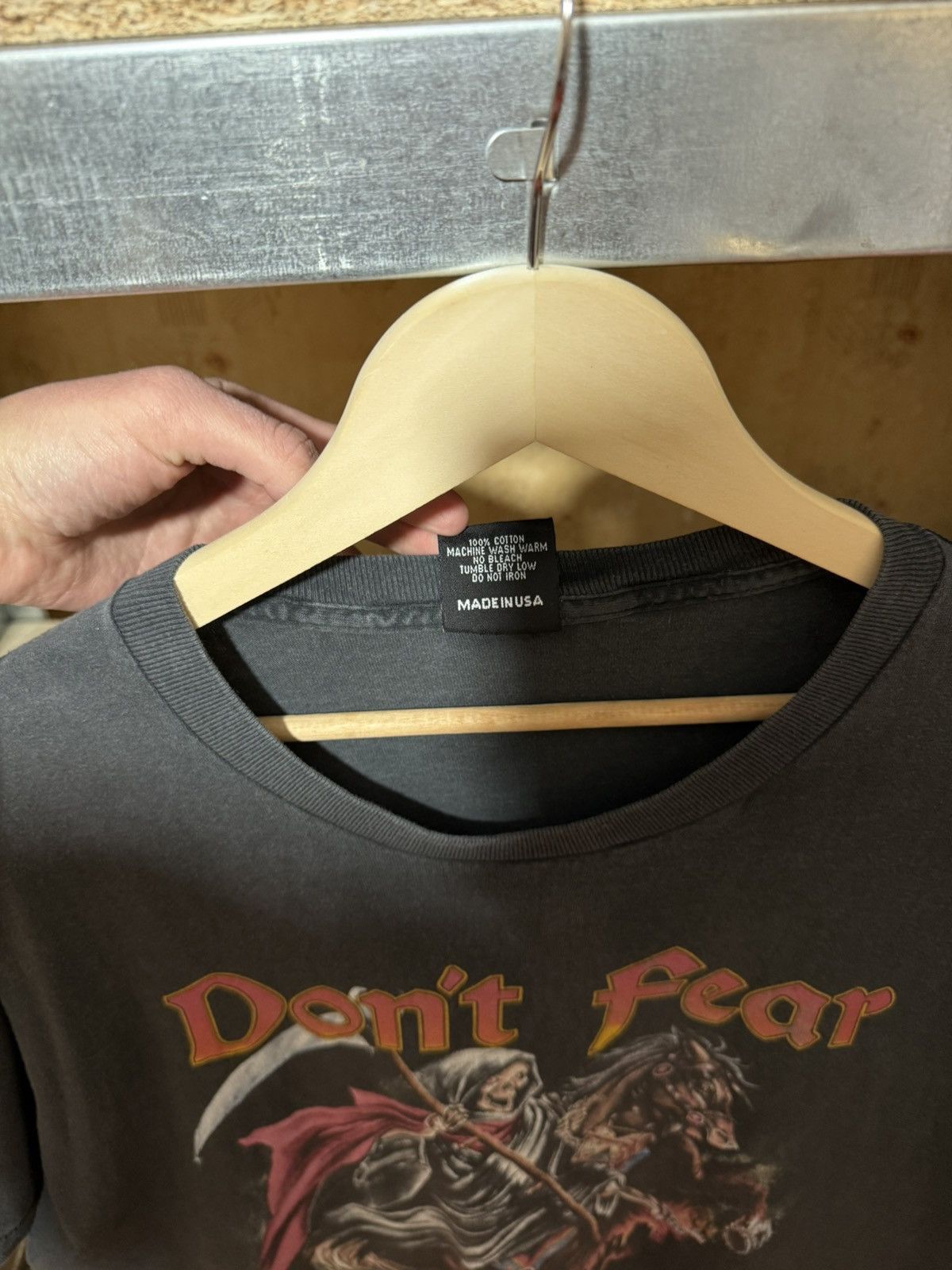 Harley Davidson × Vintage Vintage 90’s 3D Emblem Don’t Fear The Reaper Skull T-Shirt Size US XL / EU 56 / 4 - 5 Thumbnail