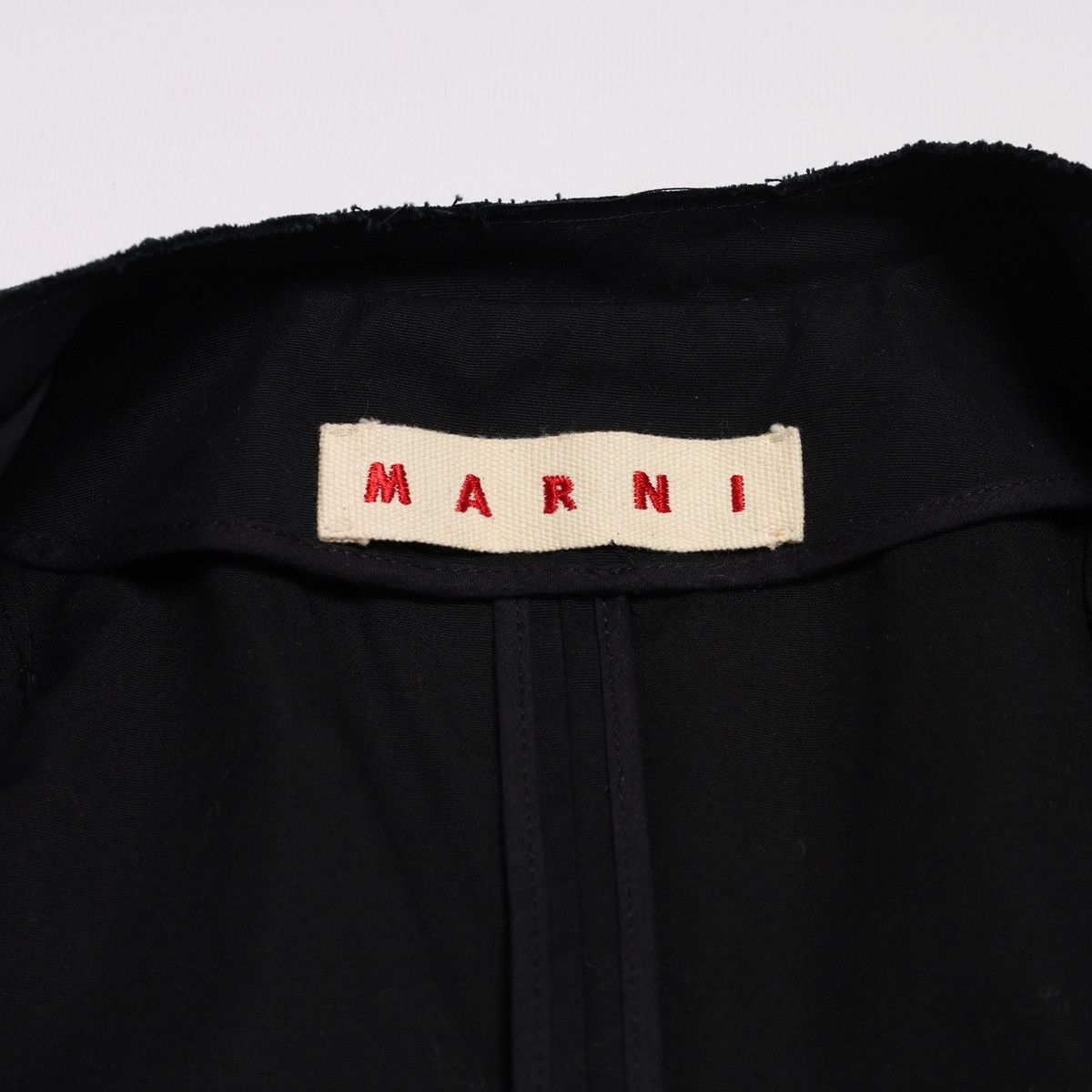 Marni Marni Cotton Open Coat Black With Pockets Long Blazer Jacket Size XS / US 0-2 / IT 36-38 - 15 Thumbnail