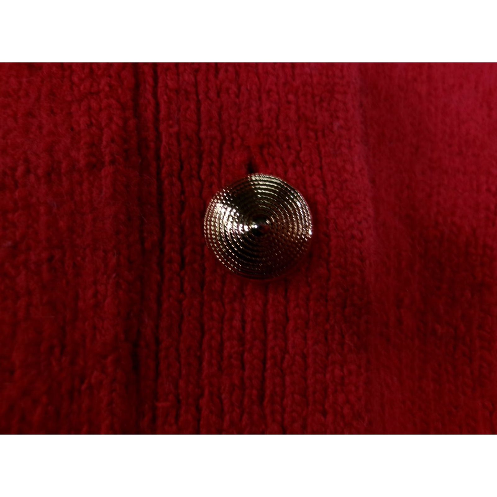 Worthington VINTAGE Worthington Cardigan Women L Red Silk Angora Wool Knit 90s All Seasons Pockets Womens Size L / US 10 / IT 46 - 4 Thumbnail