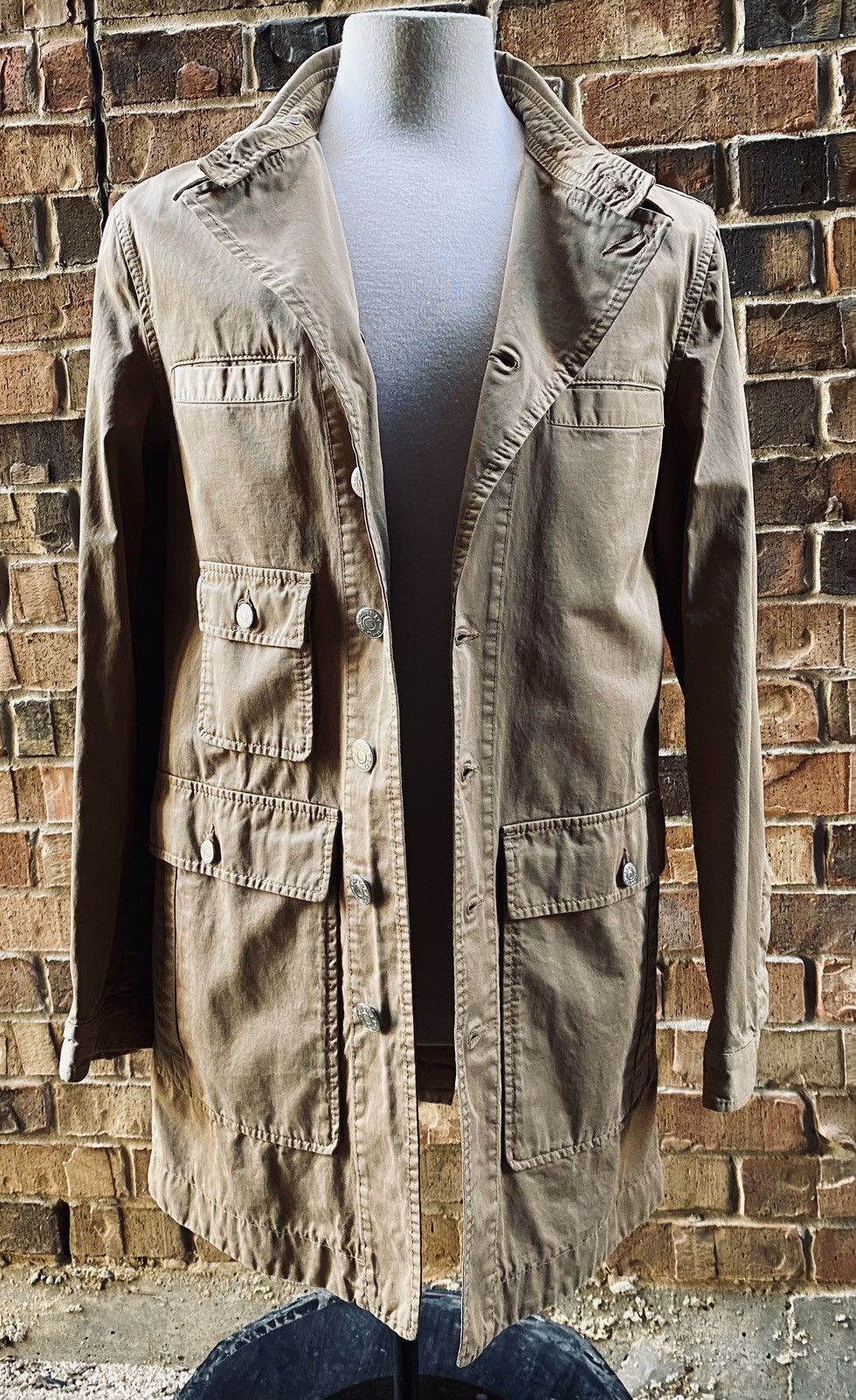 Dsquared2 DSQ2 🇮🇹 Brown Cotton Twill Safari Leisure jacket 48 NWOT Size US M / EU 48-50 / 2 - 5 Thumbnail