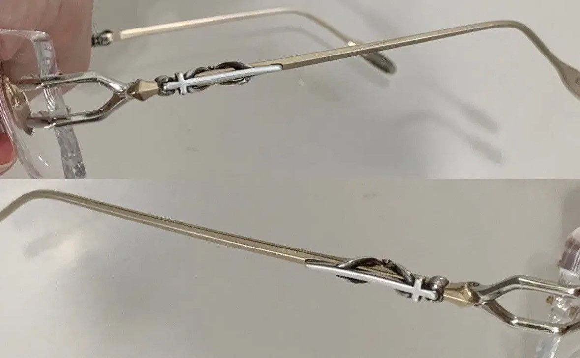 Chrome Hearts LORDIE SILVER&GOLD Frameless Glasses Size ONE SIZE - 5 Thumbnail