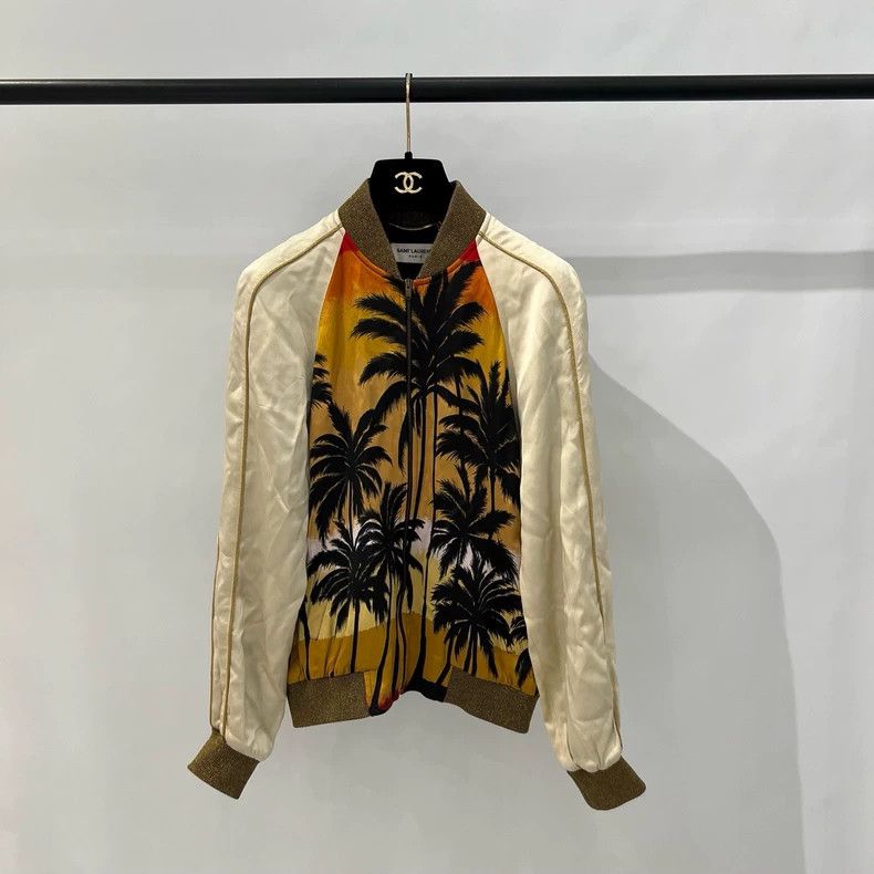 Saint Laurent Paris saint Laurent parisGold Thread Coconut Tree Jacket 2503-Ne Size XS / US 0-2 / IT 36-38 - 1 Thumbnail