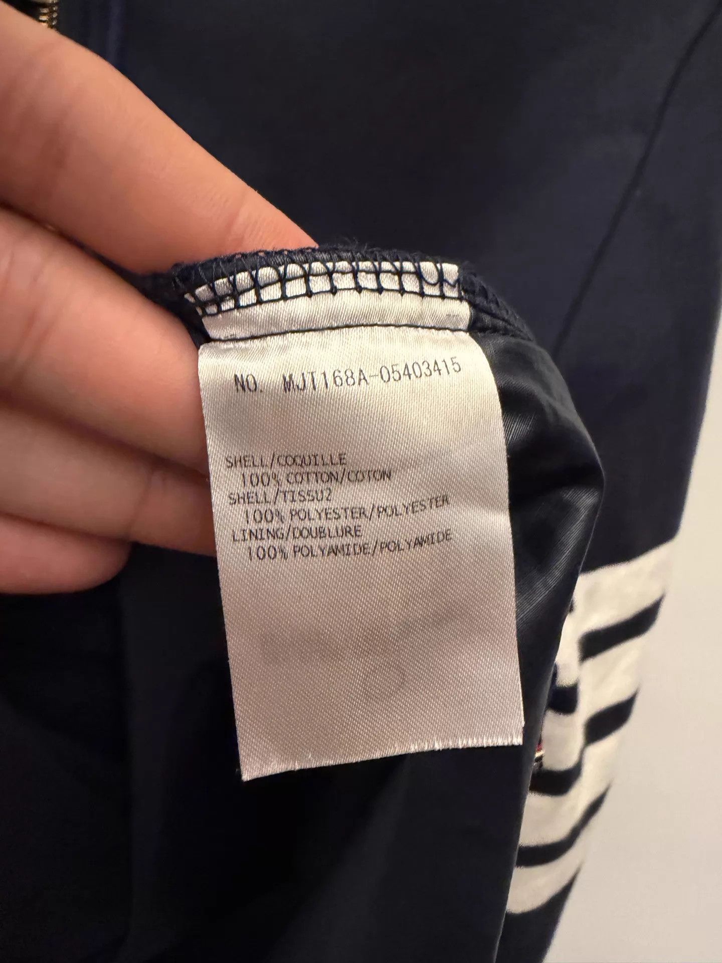 Thom Browne Thom Browne Color Block Nylon Jacket Navy Blue Size 1 Size L / US 10 / IT 46 - 5 Thumbnail