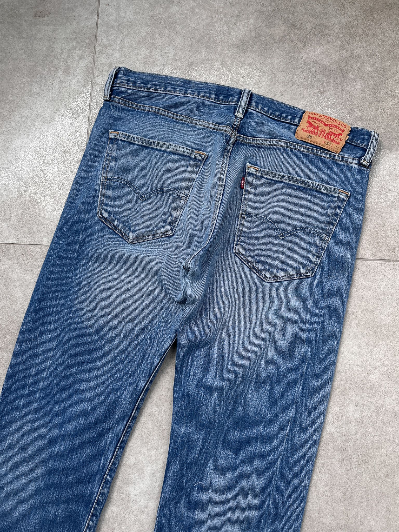 Levi's Levi's 501 Blue Denim Jeans Size US 36 / EU 52 - 5 Thumbnail