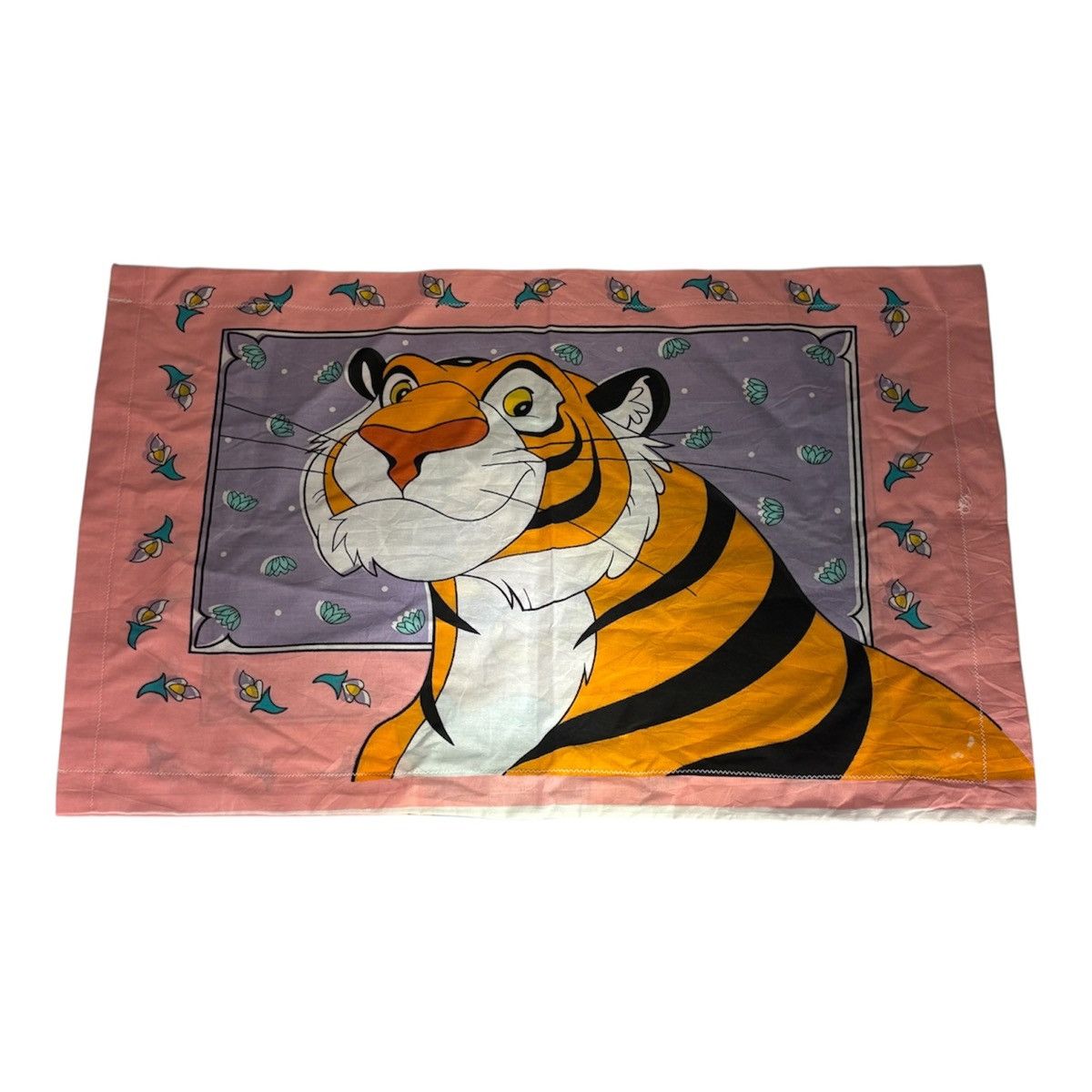 Disney Vintage 90s Disneys Aladdin Princess Jasmine Raja Pillowcase Size ONE SIZE - 7 Thumbnail