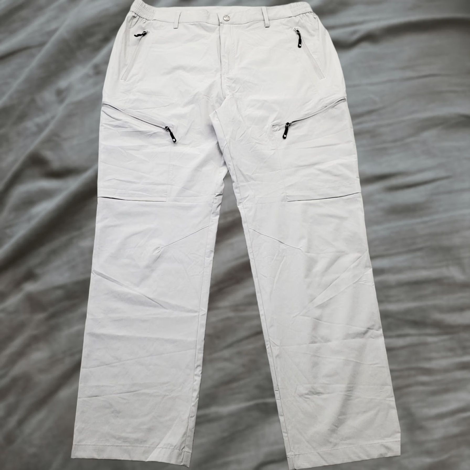 Vintage Outdoor Sports Mens 38 Gray Performance Stretch Flat Front Straight Leg Pants Size US 38 / EU 54 - 1 Thumbnail