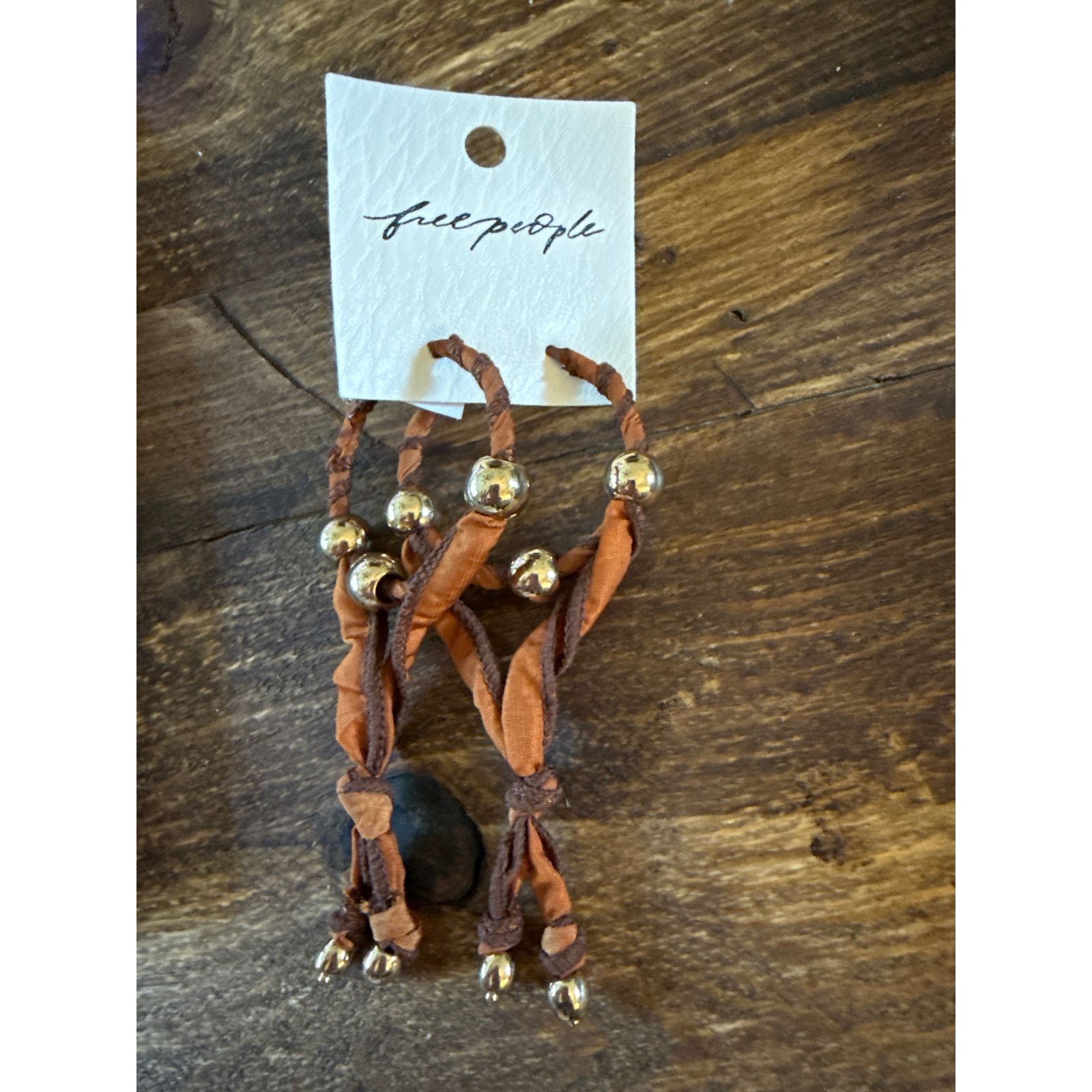 Free People Free People Lingering Love Hoops Earrings Chocolate Size ONE SIZE - 4 Thumbnail