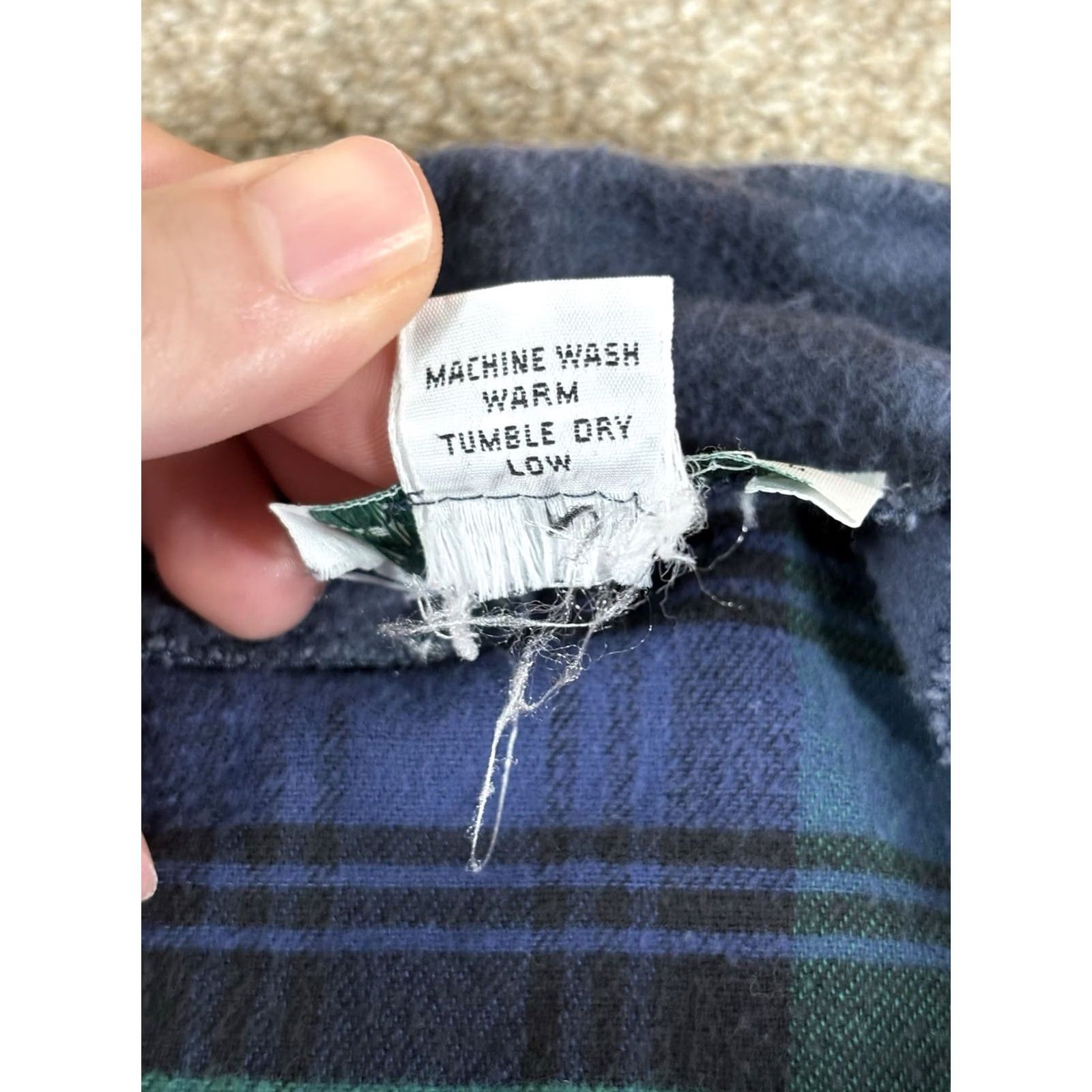 Vintage VINTAGE JJ Skivvee Flannel Pajama Nightshirt Plaid Cabincore • Men’s Large Size US L / EU 52-54 / 3 - 3 Thumbnail