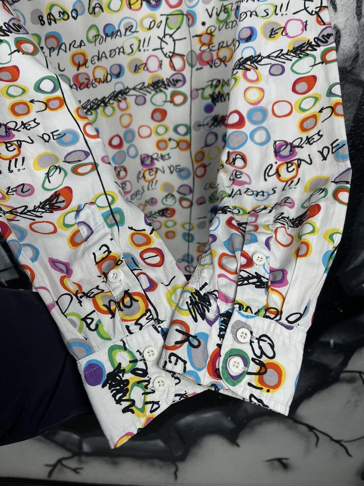 Desigual Desigual Multicolour Designer Art Graffiti Shirt Size 2XL Size US XXL / EU 58 / 5 - 5 Thumbnail