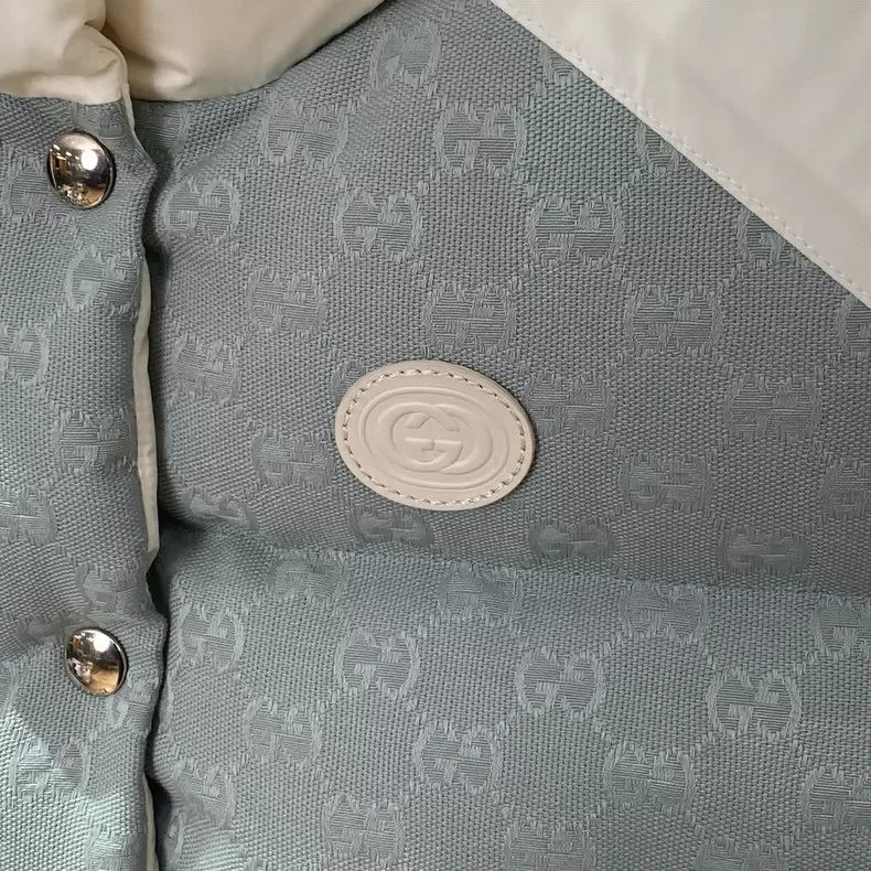 Gucci Gucci Contrasting color old flower full print logo down ves Size XS / US 0-2 / IT 36-38 - 4 Thumbnail