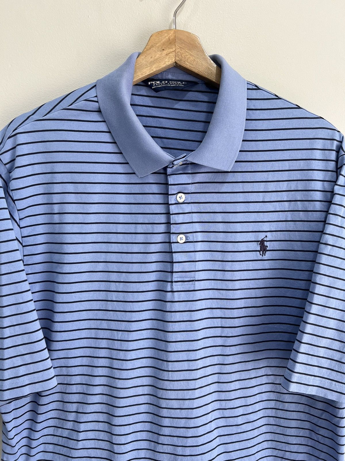 Polo Ralph Lauren Vintage Ralph Lauren Polo Golf Striped Shirt Size US XL / EU 56 / 4 - 2 Thumbnail
