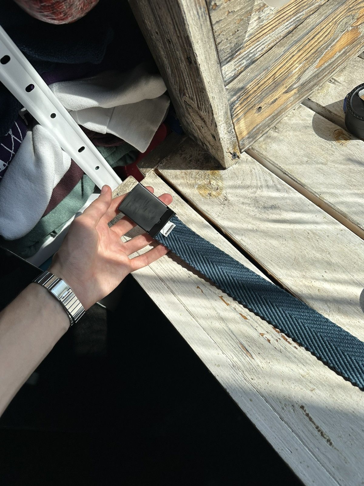 Quiksilver 🚨90s Quicksilver two sides Blue Monogram Y2k Belt Adult Rare Size ONE SIZE - 5 Thumbnail