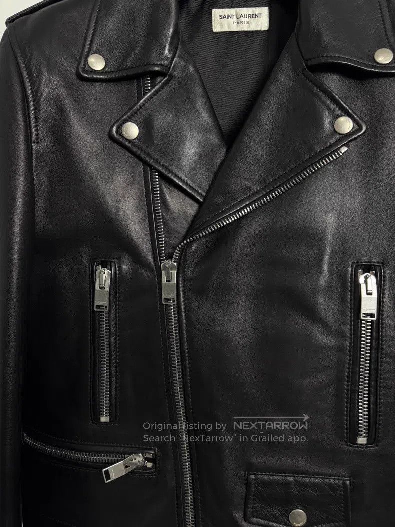 Saint Laurent Paris Saint Laurent Paris Black leather biker jacket Size US M / EU 48-50 / 2 - 3 Thumbnail