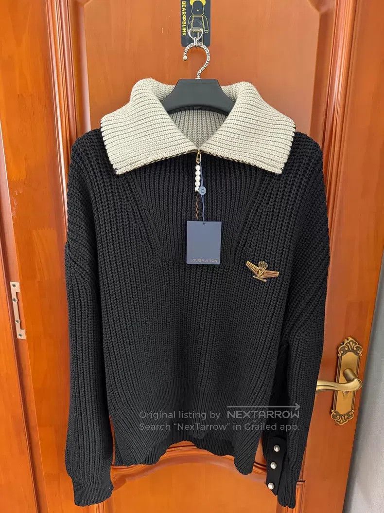 Louis Vuitton Louis Vuitton 25 Half Zip Sweater Size US L / EU 52-54 / 3 - 1 Thumbnail
