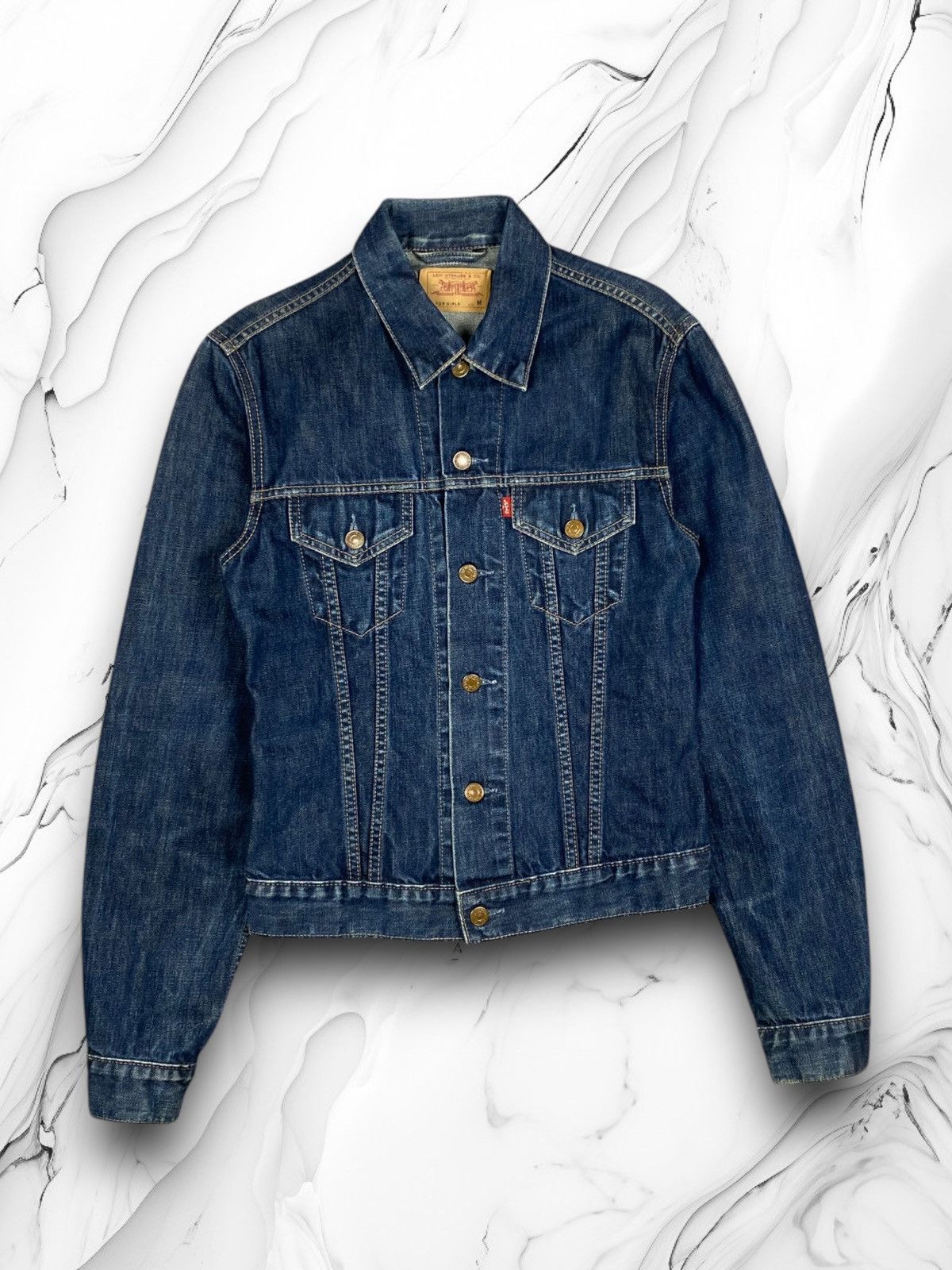 Vintage Levis Denim Jeans Trucker Jacket Bomber