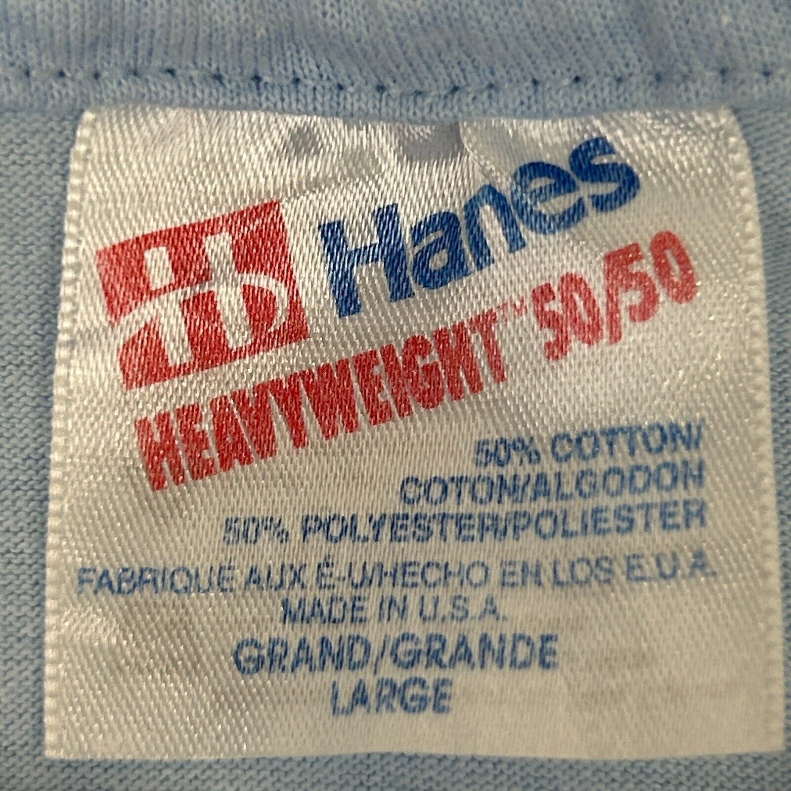Hanes Vintage 90s GMS Science Club T Shirt Scientist School Blue L Size US L / EU 52-54 / 3 - 7 Thumbnail