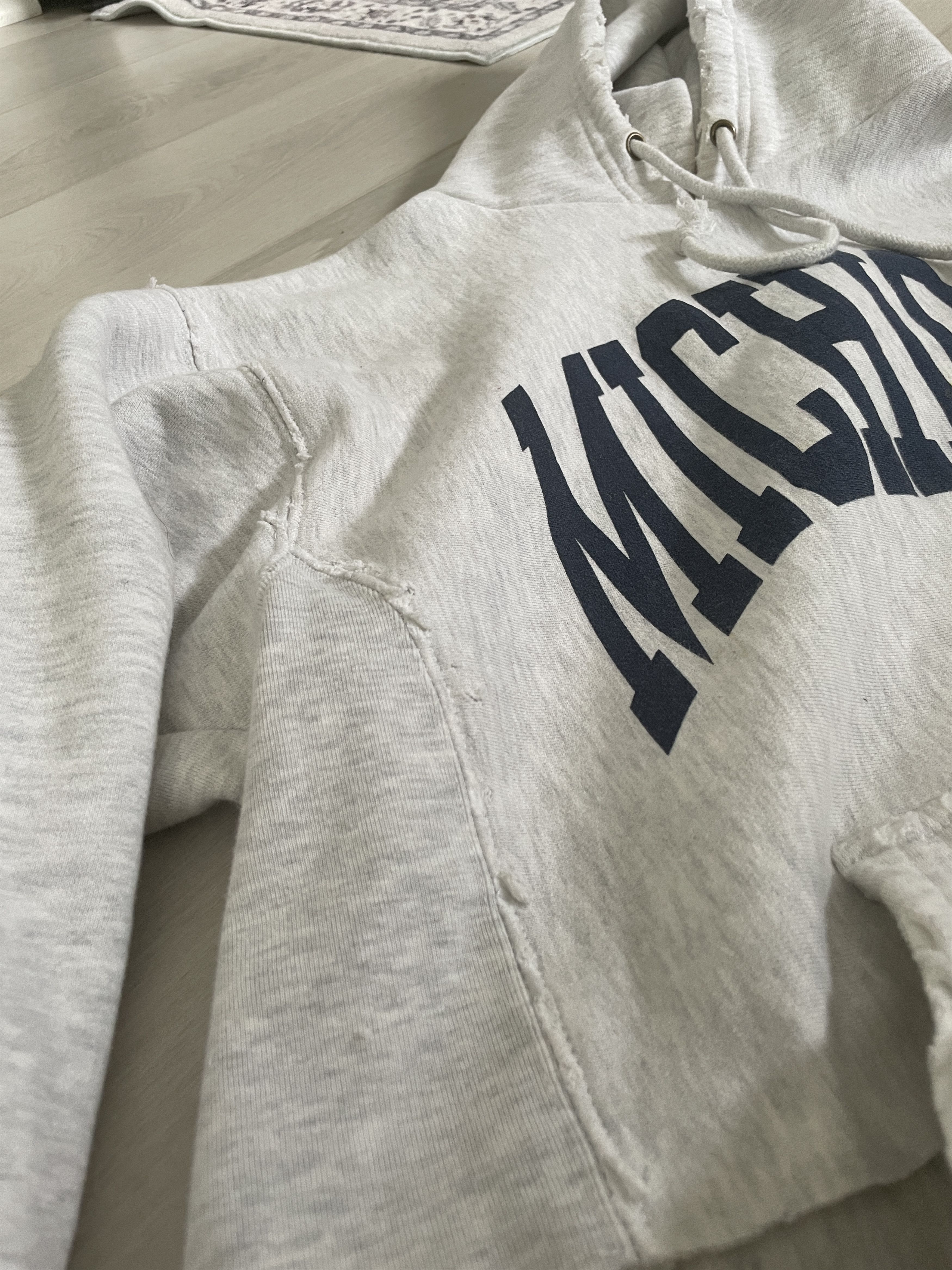 Other Grey College Distressed Hoodie Size US L / EU 52-54 / 3 - 7 Thumbnail