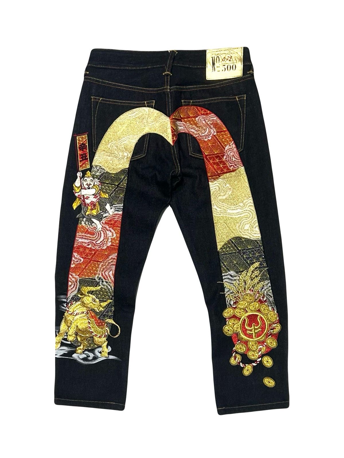 Evisu × Palace PALACE EVISU DICE DENIM JEAN RAW collab | Grailed