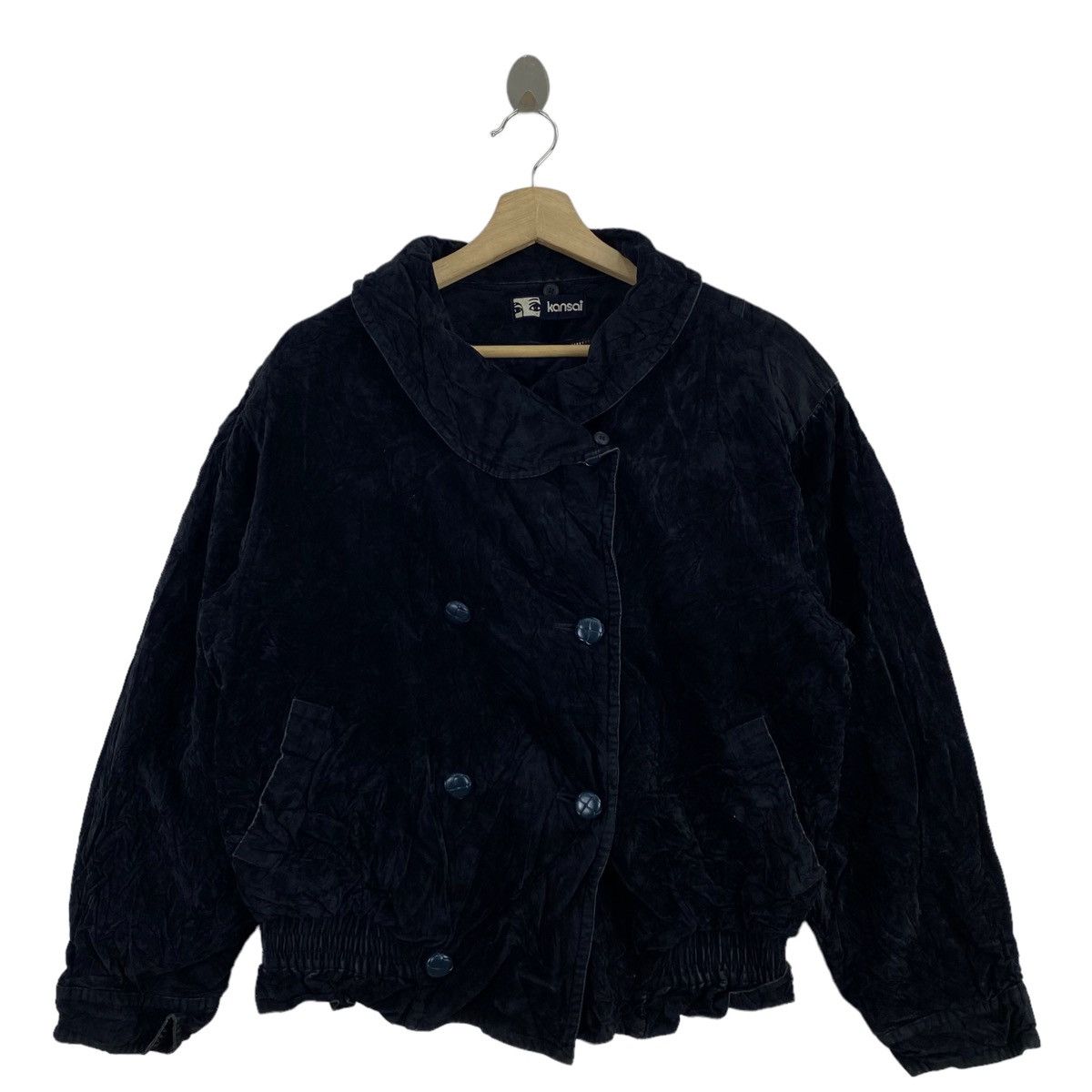 Japanese Brand × Kansai Yamamoto KANSAI By KANSAI YAMAMOTO Japanese Brand Velvet Black Coat Size US M / EU 48-50 / 2 - 1 Thumbnail