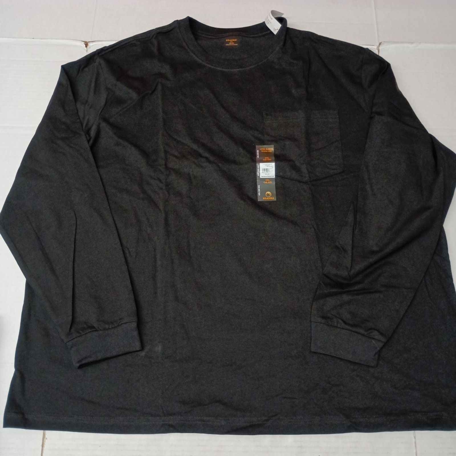 Other 2 Brahma Long Sleeve Work T-Shirt 4XL 58-60 Black Pocket Size US XXL / EU 58 / 5 - 2 Thumbnail