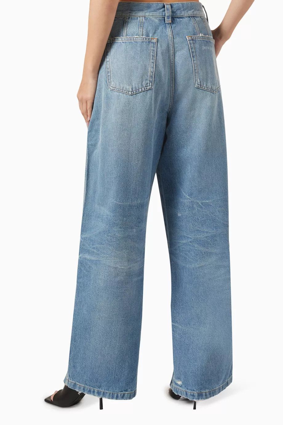 Palm Angels o1y1125 Denim Pant in Blue Size 26" / US 2 / IT 38 - 3 Thumbnail
