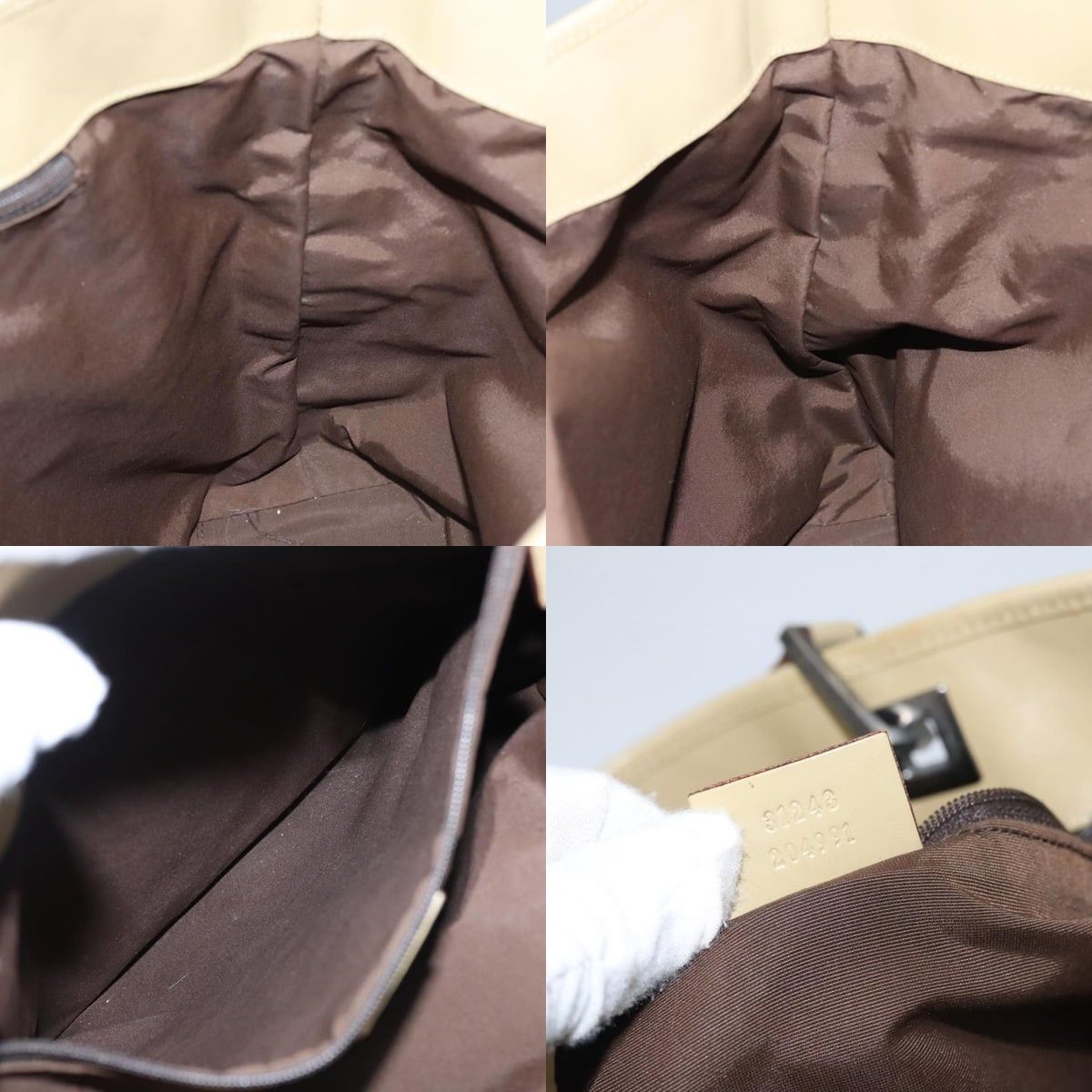 Gucci GUCCI GG Canvas Sherry Line Tote Bag Brown Size ONE SIZE - 12 Thumbnail