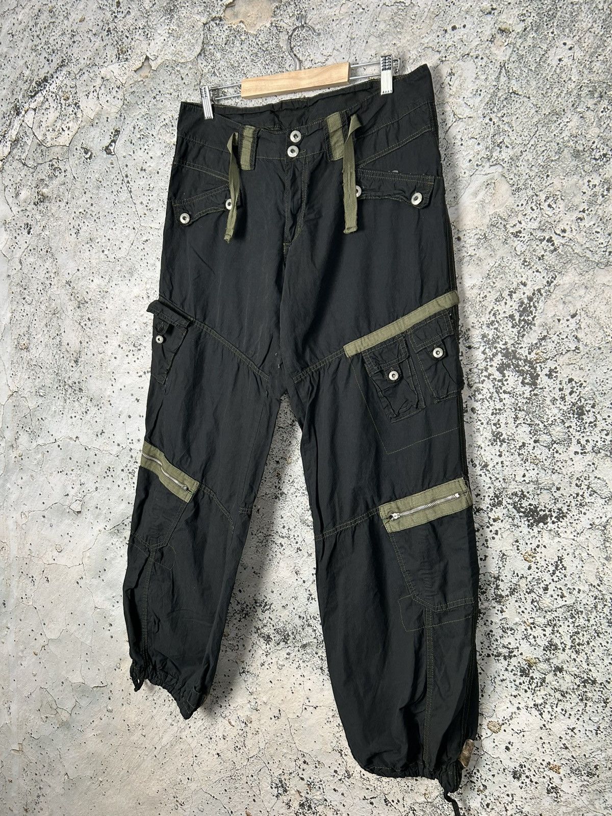 Other Vintage Cargo Gorpcore Pants Avantgarde Streetwear 90s Y2K Size US 32 / EU 48 - 2 Thumbnail