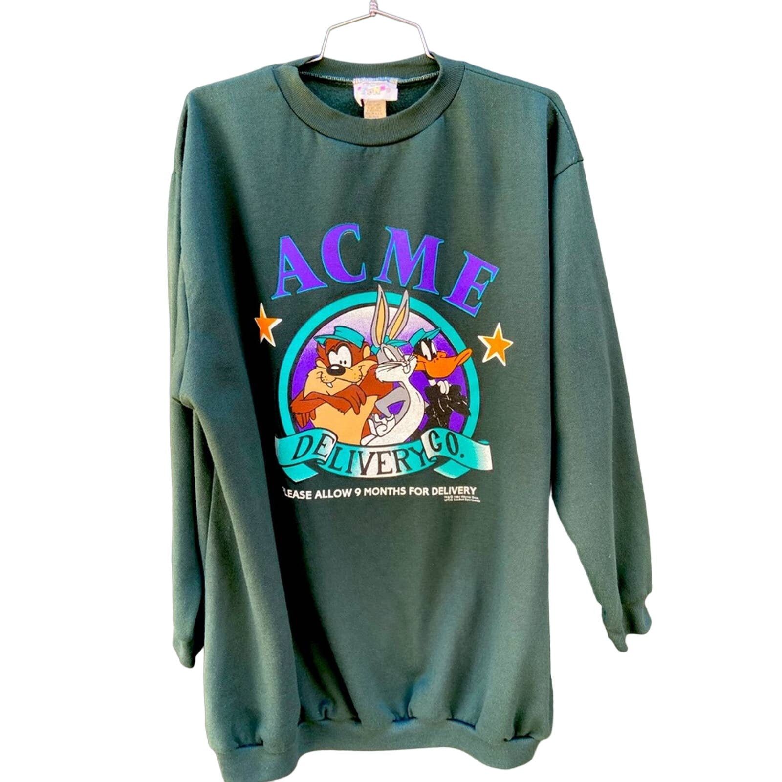 Vintage Vintage 90s Looney Tunes Sweatshirt Size L / US 10 / IT 46 - 1 Thumbnail
