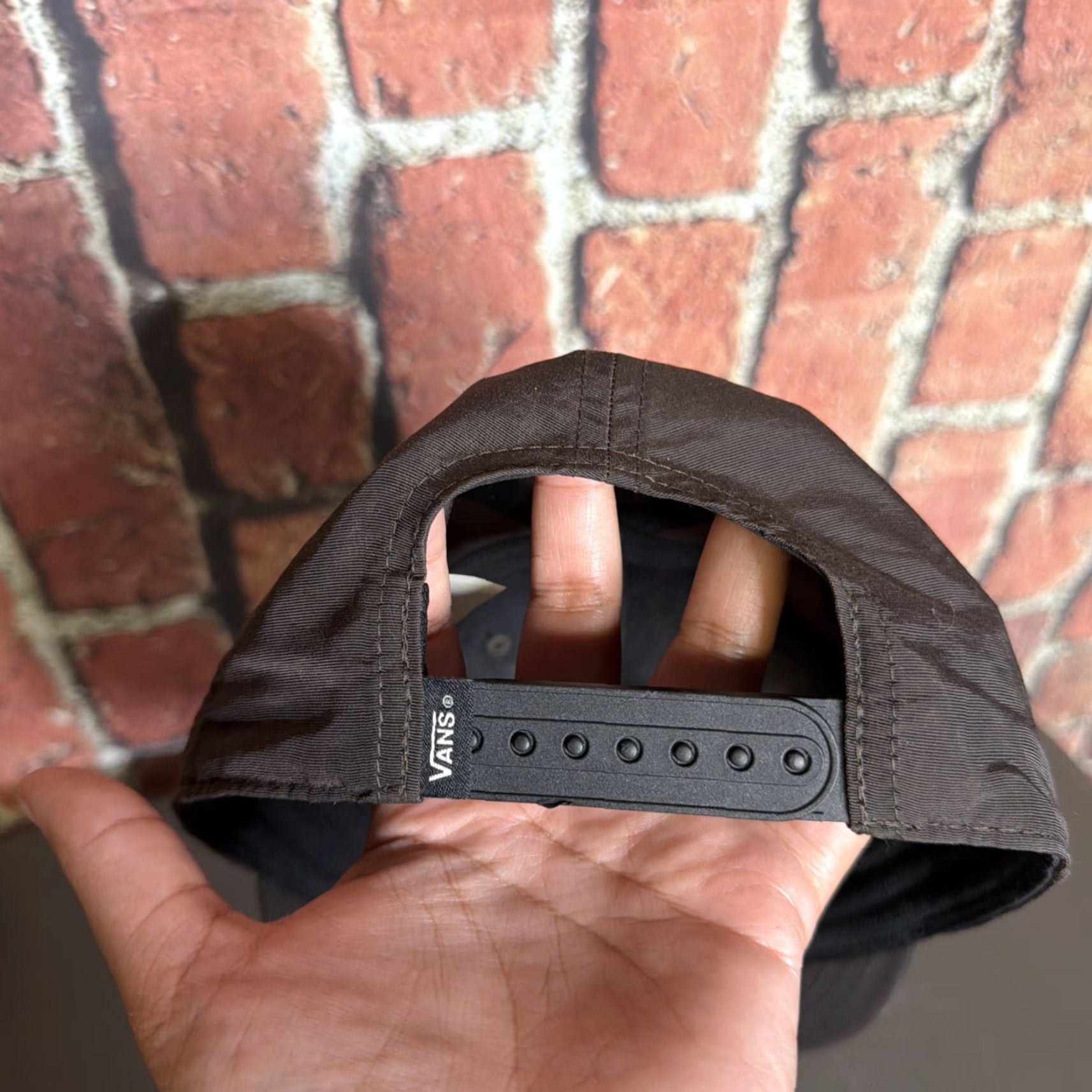 Vans VANS Black Nylon Strapback Adjustable Hat Baseball Cap One Size Mens Men Adjustable Lightweight Black Nylon Strapback Hat Size ONE SIZE - 3 Thumbnail