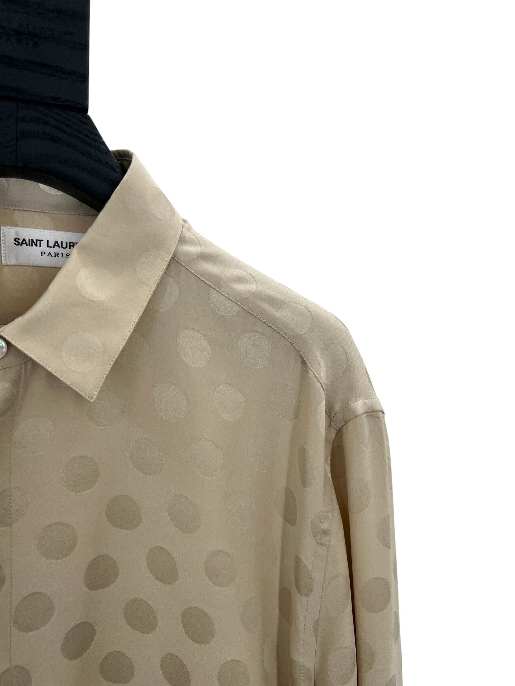 Saint Laurent Paris Saint Laurent Silk Dotted Shirt Size US S / EU 44-46 / 1 - 2 Thumbnail