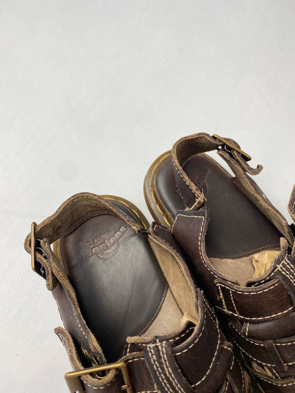 Dr. Martens × Vintage Dr. Martens Brown Leather Fisherman Sandals Size US 8.5 / IT 38.5 - 6 Thumbnail