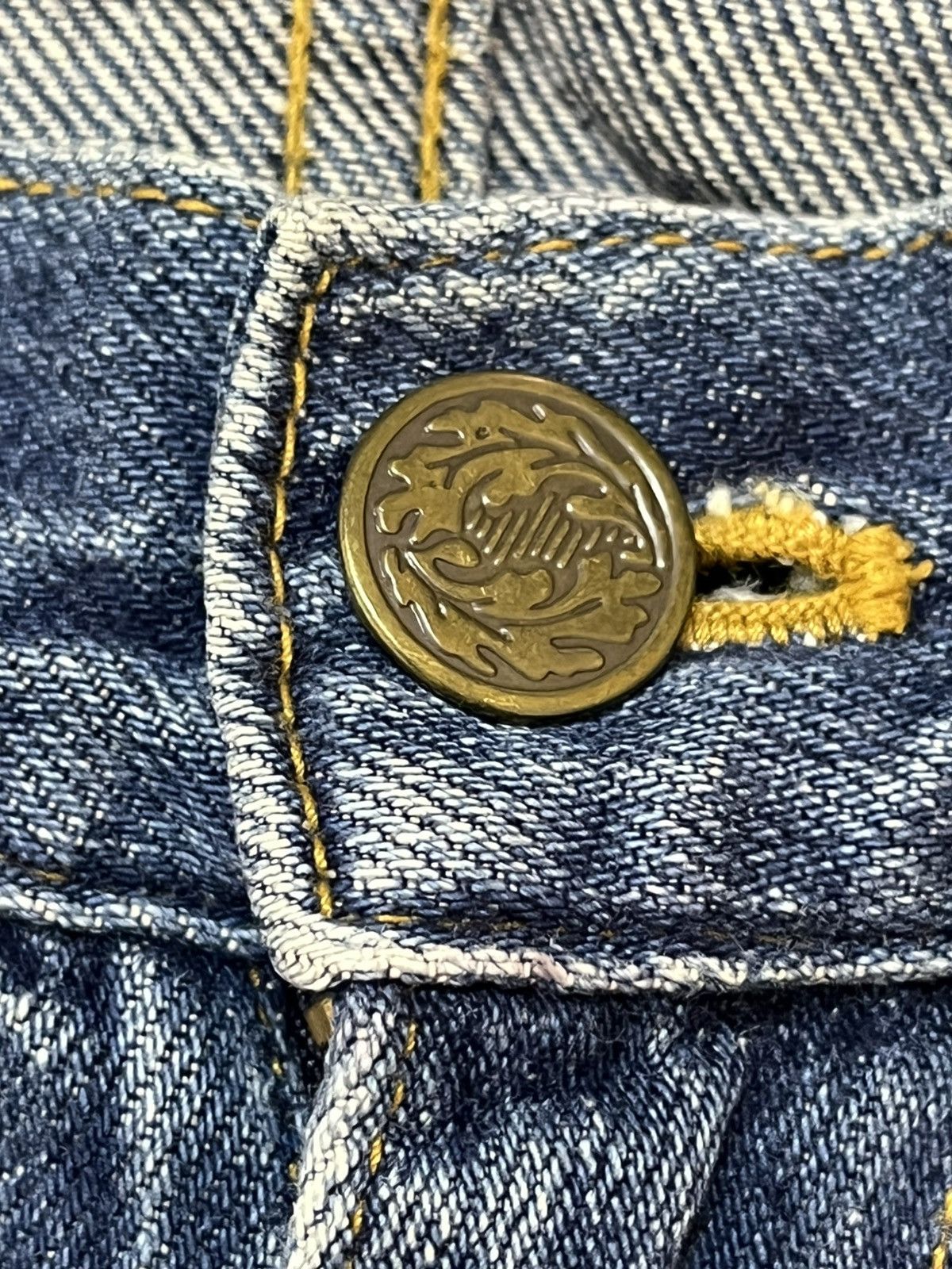Japanese Brand Vintage Clutch Exclusive Flare Hybrid Denim Size US 28 / EU 44 - 8 Thumbnail