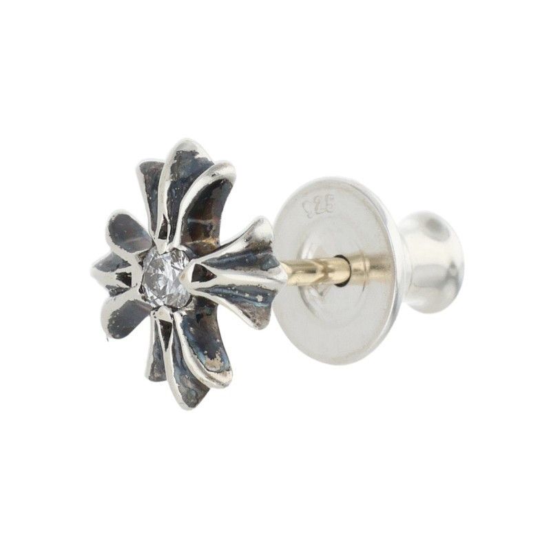 Chrome Hearts Chrome Hearts 22K Gold #2 CH Plus Stud Earring with
