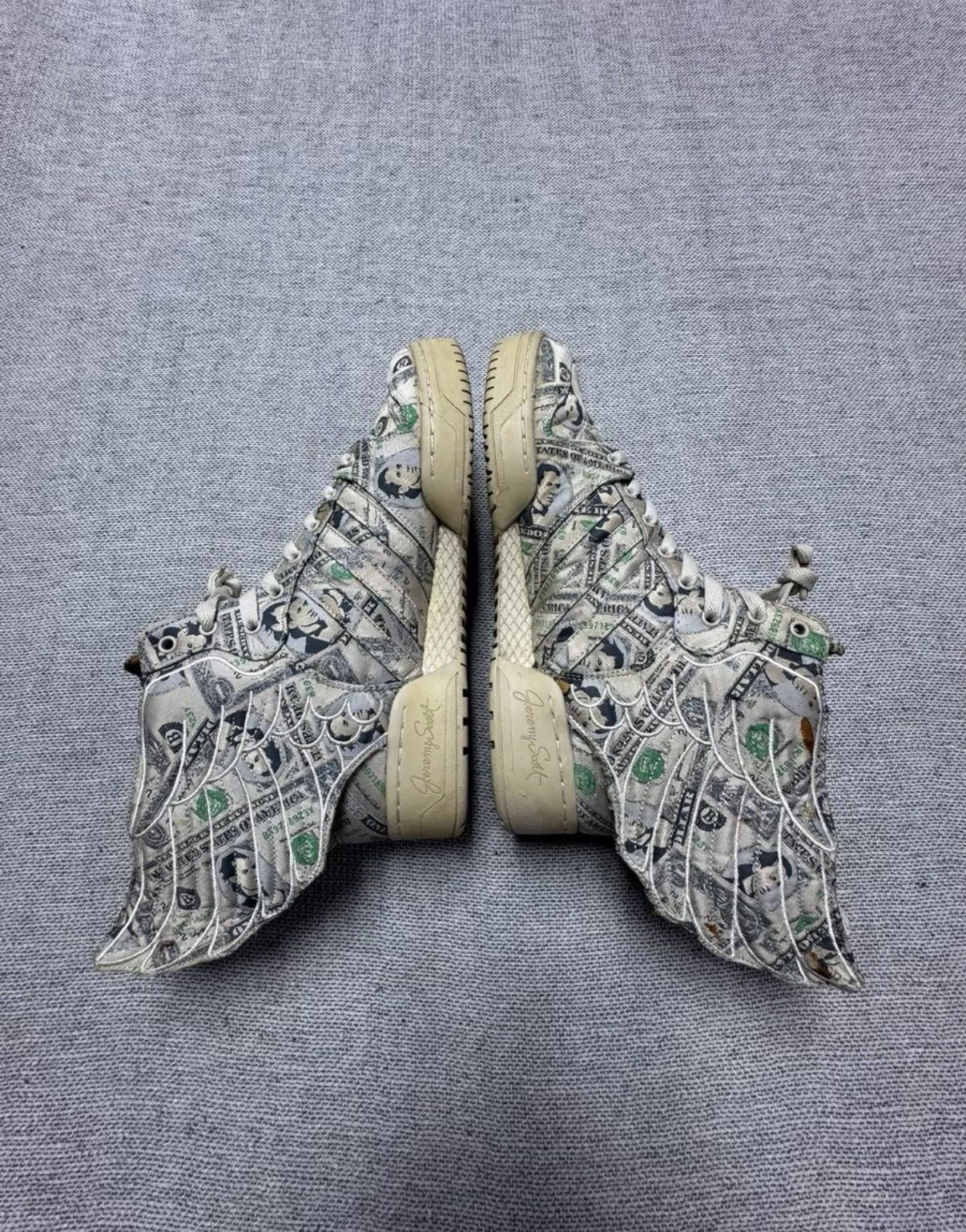 Adidas Adidas Jeremy Scott JS Wings 2.0 Dollar Print K37 Size US 8.5 / EU 41-42 - 1 Thumbnail