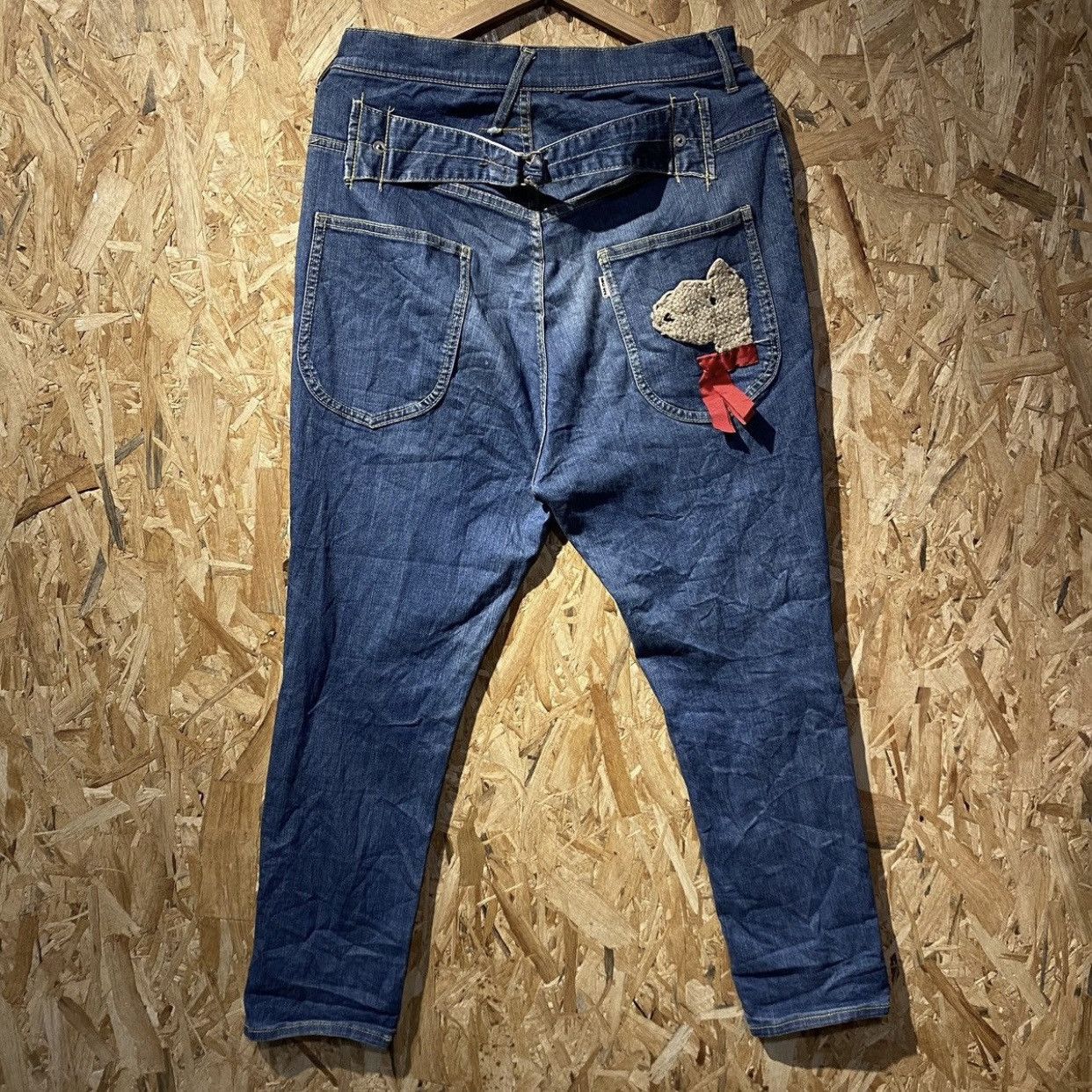 Designer × Issey Miyake × Japanese Brand Issey Miyake Ne-Net Buckle Back Jeans Size US 32 / EU 48 - 1 Thumbnail