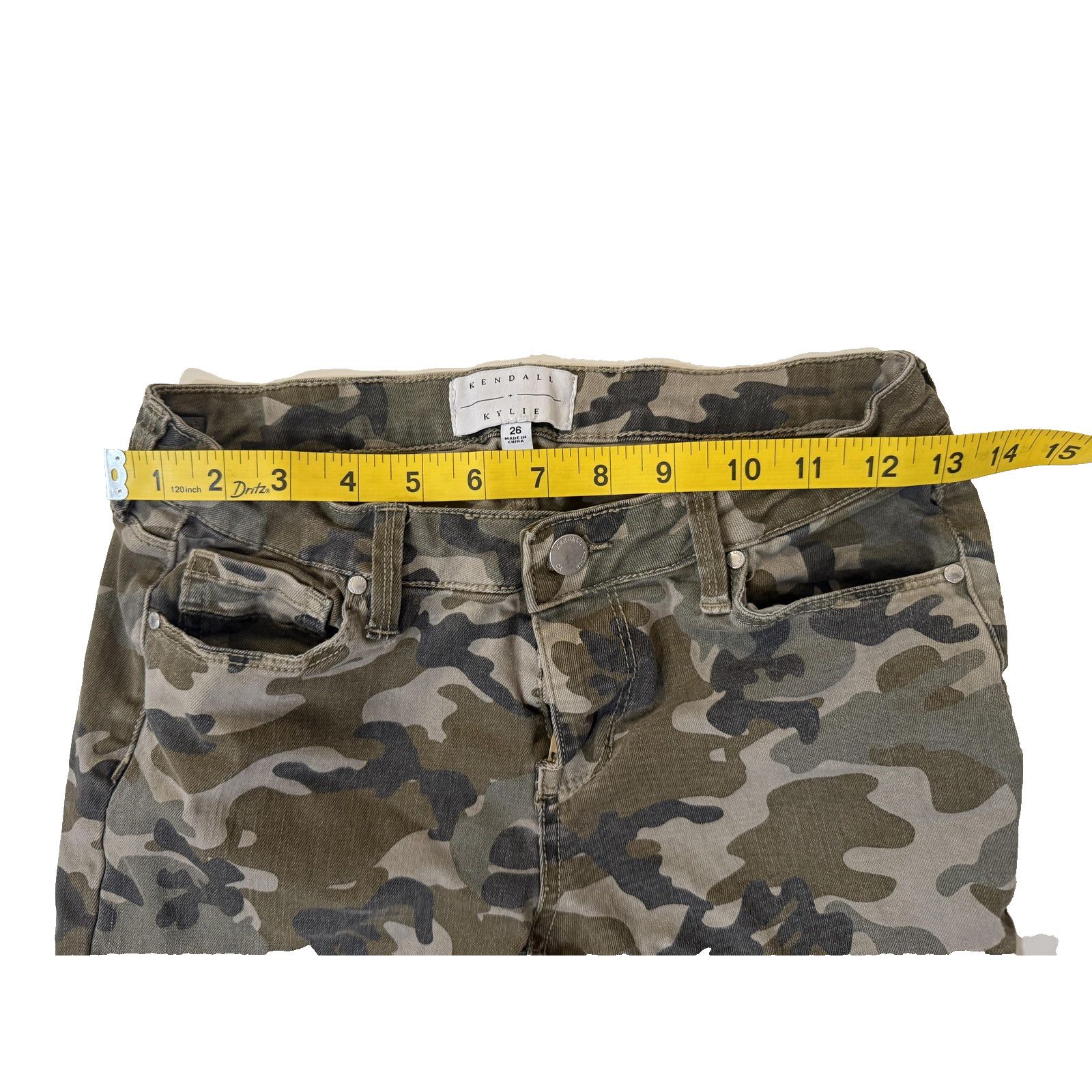 Kendall And Kylie Kendall + Kylie Jeans Womens 26 Camouflage Skinny Stretch Size 26" / US 2 / IT 38 - 5 Thumbnail