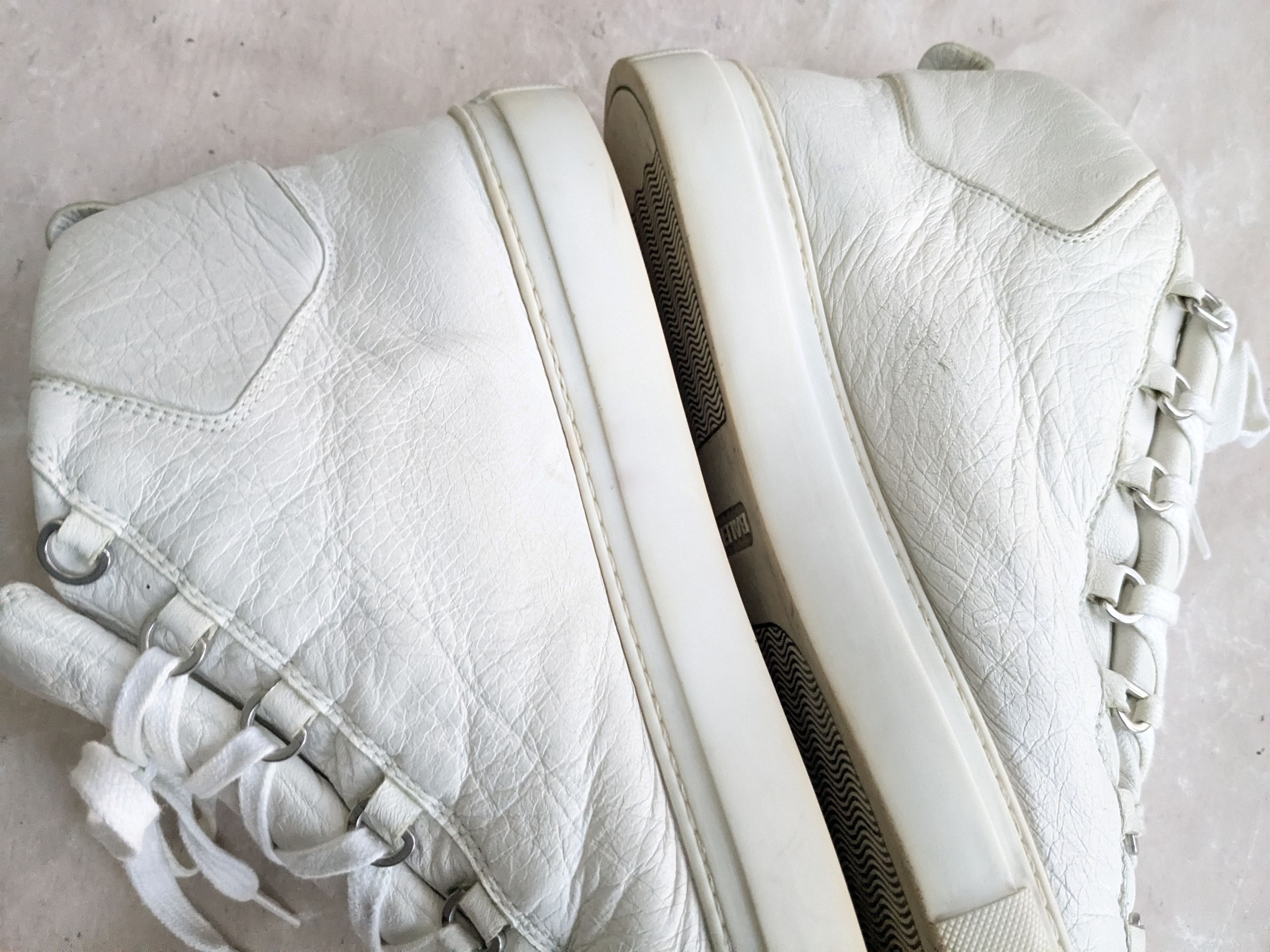 Balenciaga Balenciaga Arena White 14 High Tops Leather Size US 14 / EU 47 - 6 Thumbnail