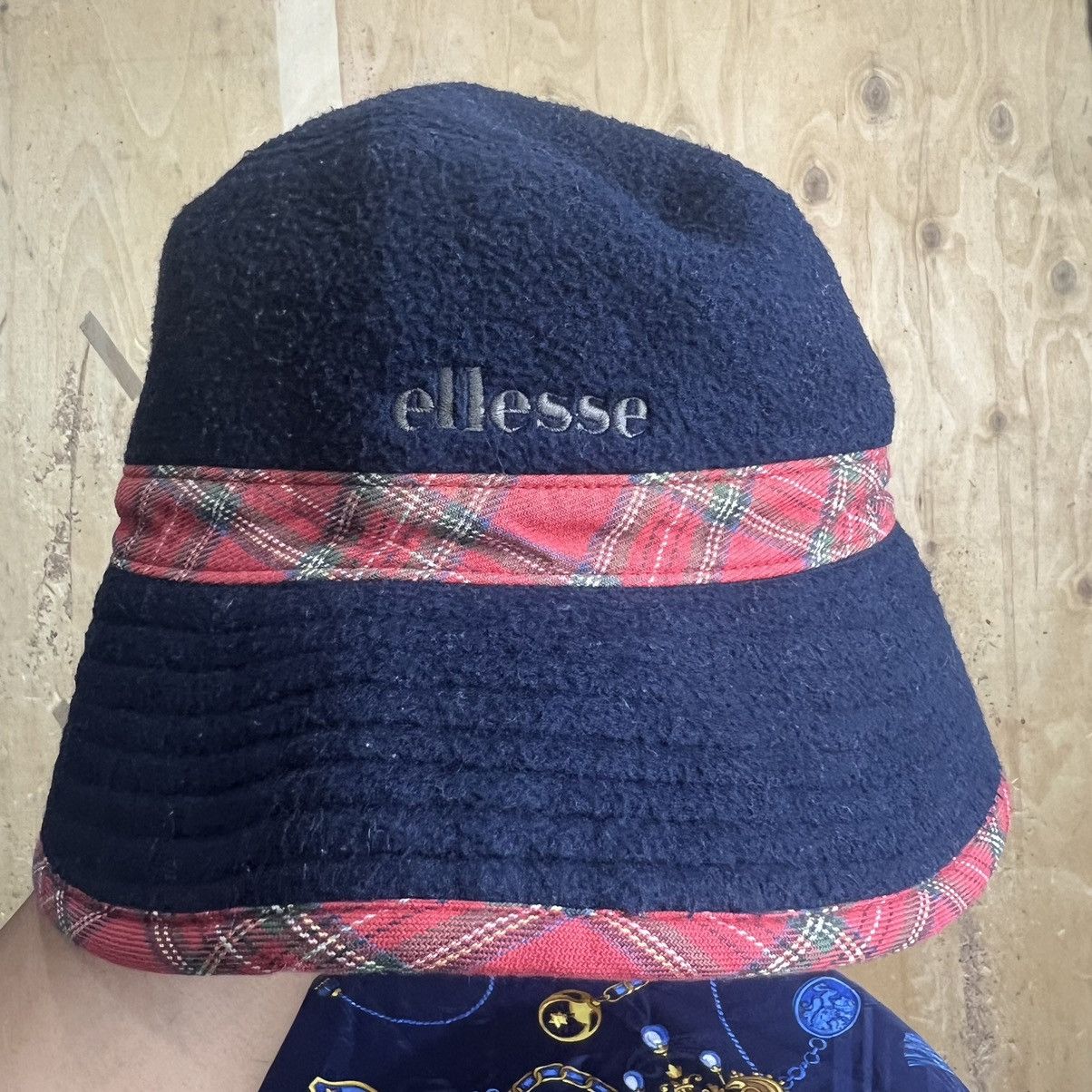 Ellesse × Vintage Hat Bucket Ellesse Fleece Size ONE SIZE - 1 Thumbnail
