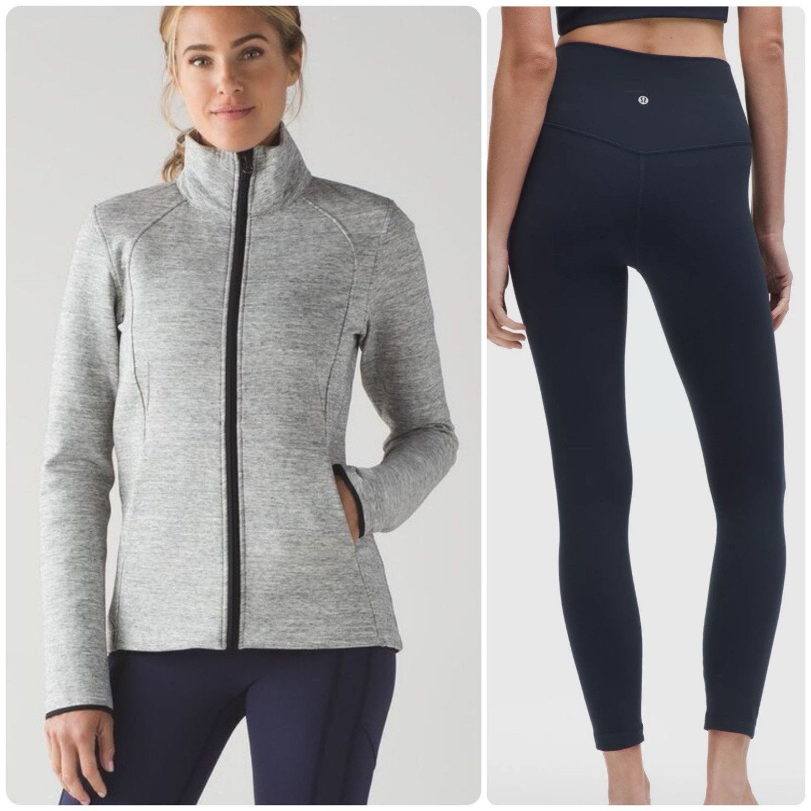 Lululemon LULULEMON Insculpt Jacket Heathered Space Dye Align Leggings Size S / US 4 / IT 40 - 1 Thumbnail