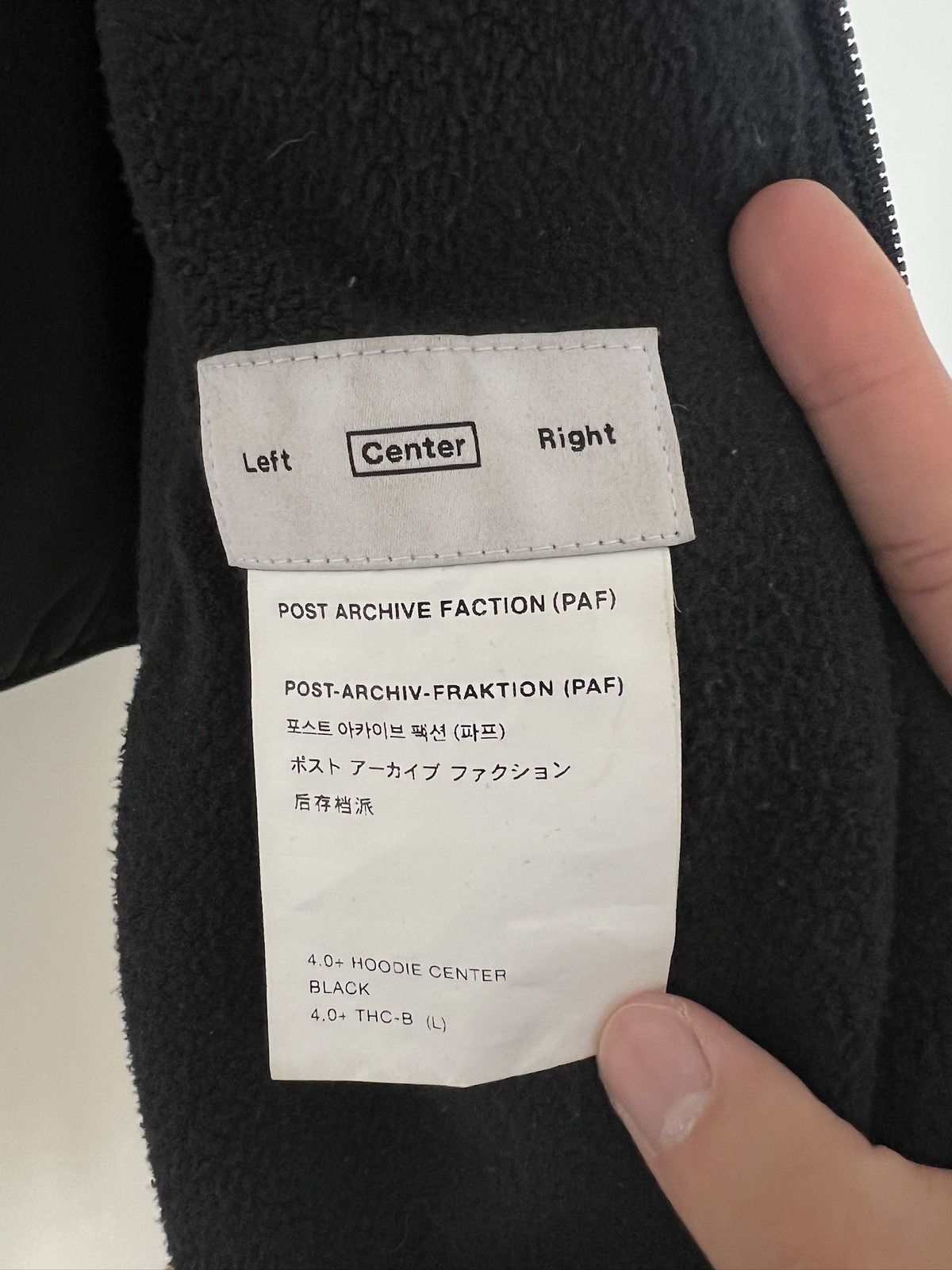 POST ARCHIVE FACTION (PAF) PostArchiveFaction 4.0 Zip Hoodie Size US L / EU 52-54 / 3 - 3 Thumbnail