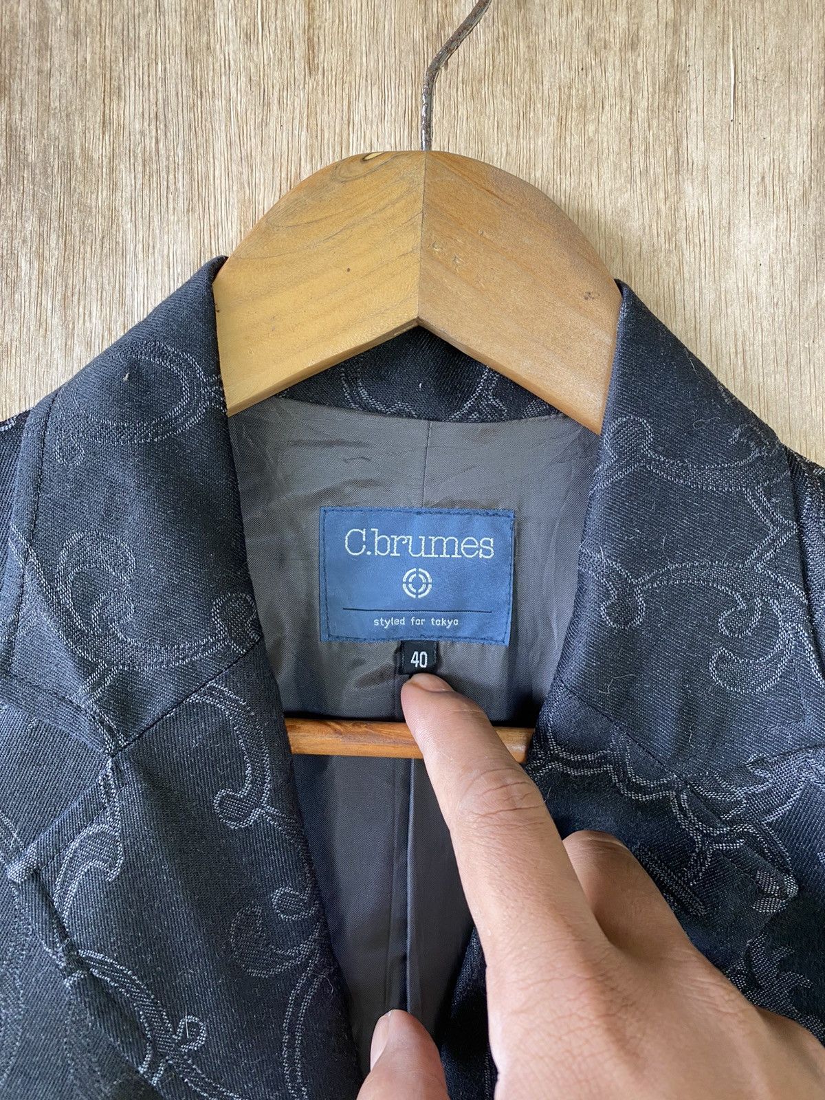 Designer × Japanese Brand Stylish C.brumes Blue Floral Pattern Tokyo-Inspired Fashion Size US M / EU 48-50 / 2 - 7 Thumbnail