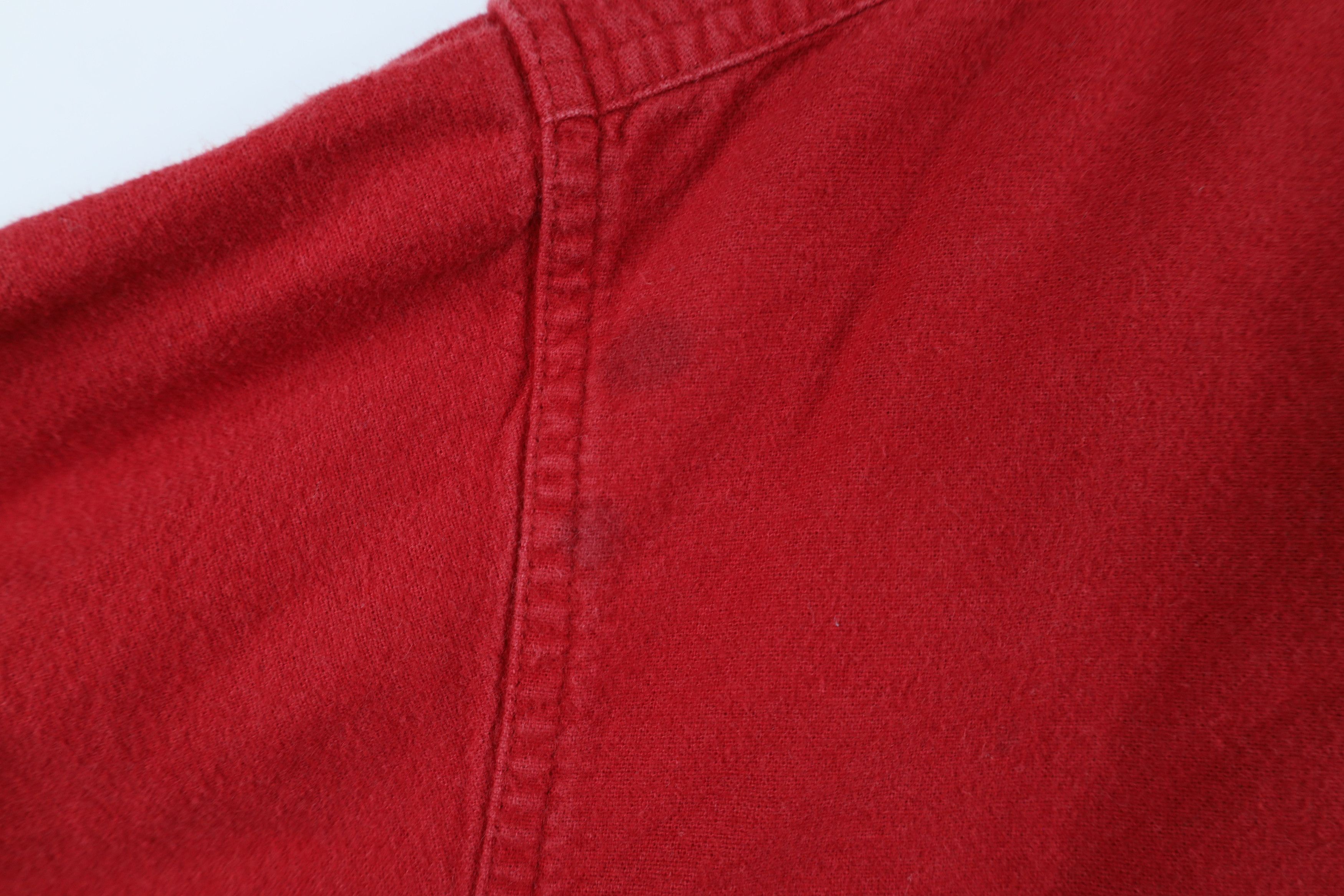 Vintage Vintage 90s Streetwear Cloth Collared Button Shirt Red Size US XL / EU 56 / 4 - 6 Thumbnail