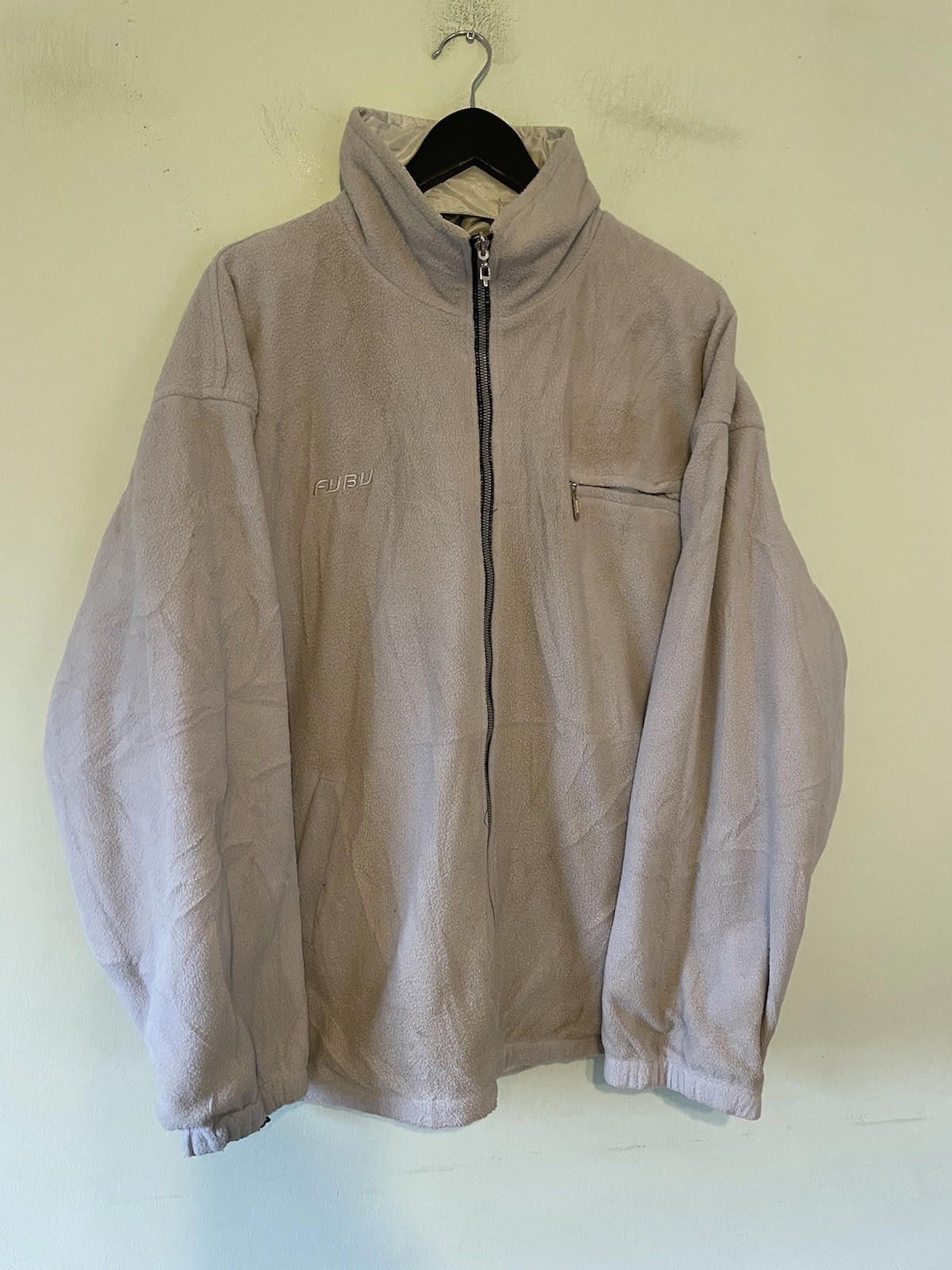 Fubu Vintage Fubu Reversible Fleece Jacket XL Silver Size US XL / EU 56 / 4 - 4 Thumbnail