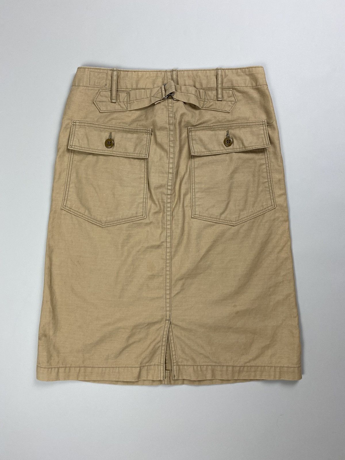 Japanese Brand × Orslow Orslow ladies canvas workwear Back Buckle skirt size 1 Size 26" / US 2 / IT 38 - 18 Thumbnail